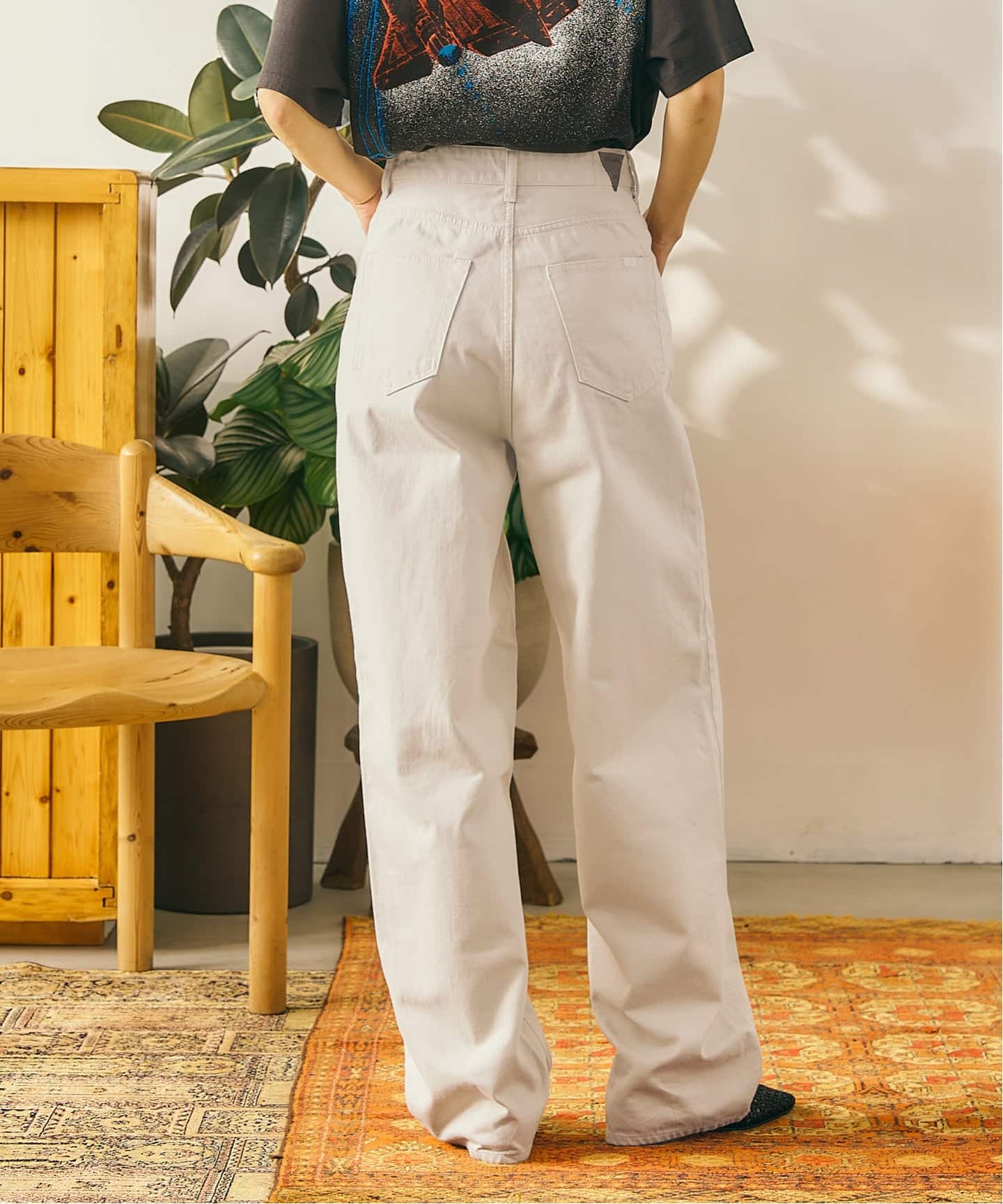 ObladaオブラダBUDDY JEANS IVORY 24T CINCH 一部店舗+WEB限定》oblada / オブラダ BUDDY JEANS(IVORY)（デニム