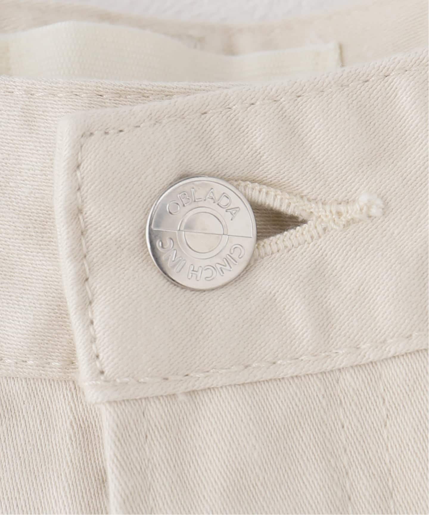 一部店舗+WEB限定》oblada / オブラダ BUDDY JEANS(IVORY)（デニム