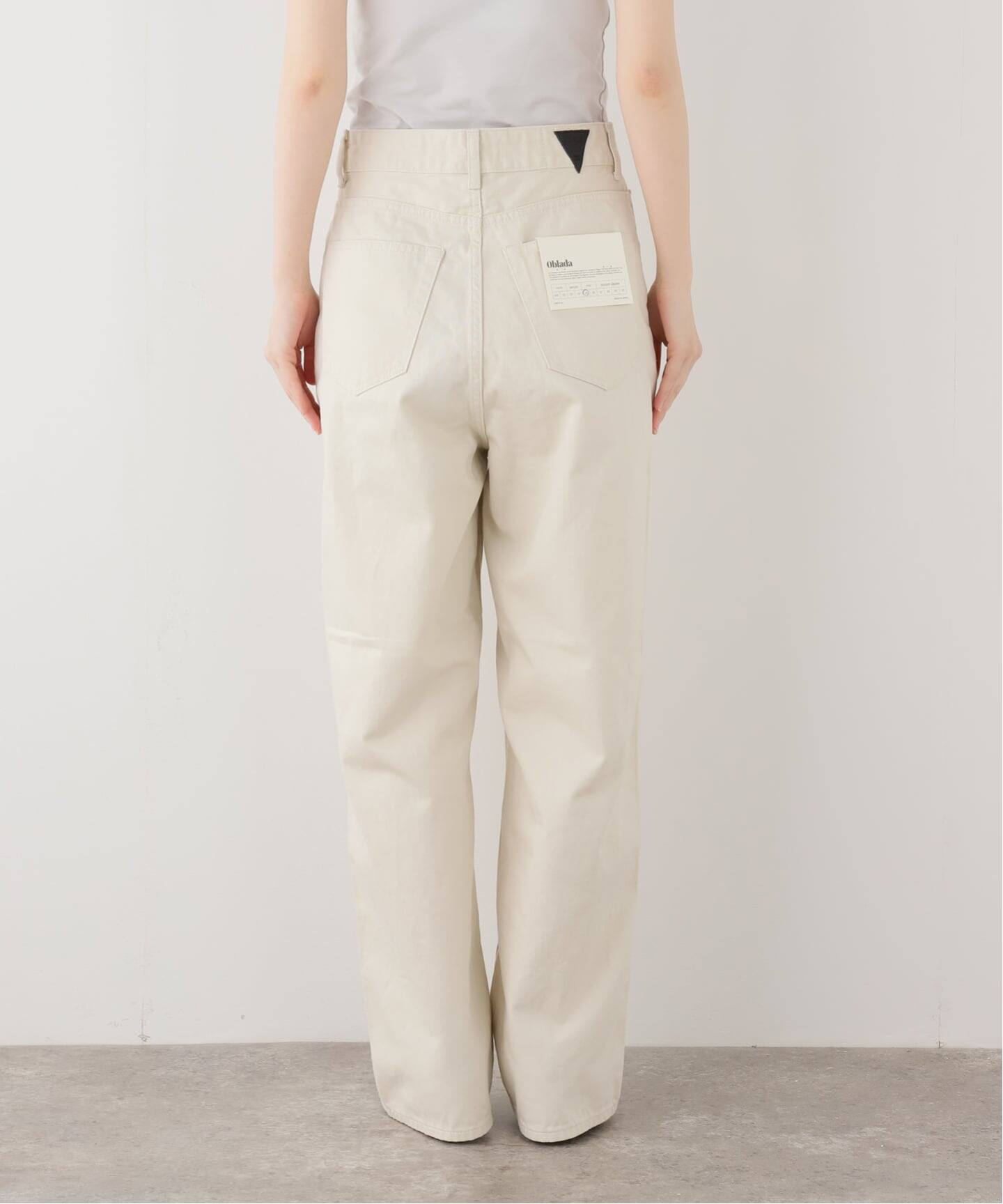 一部店舗+WEB限定》oblada / オブラダ BUDDY JEANS(IVORY)（デニム