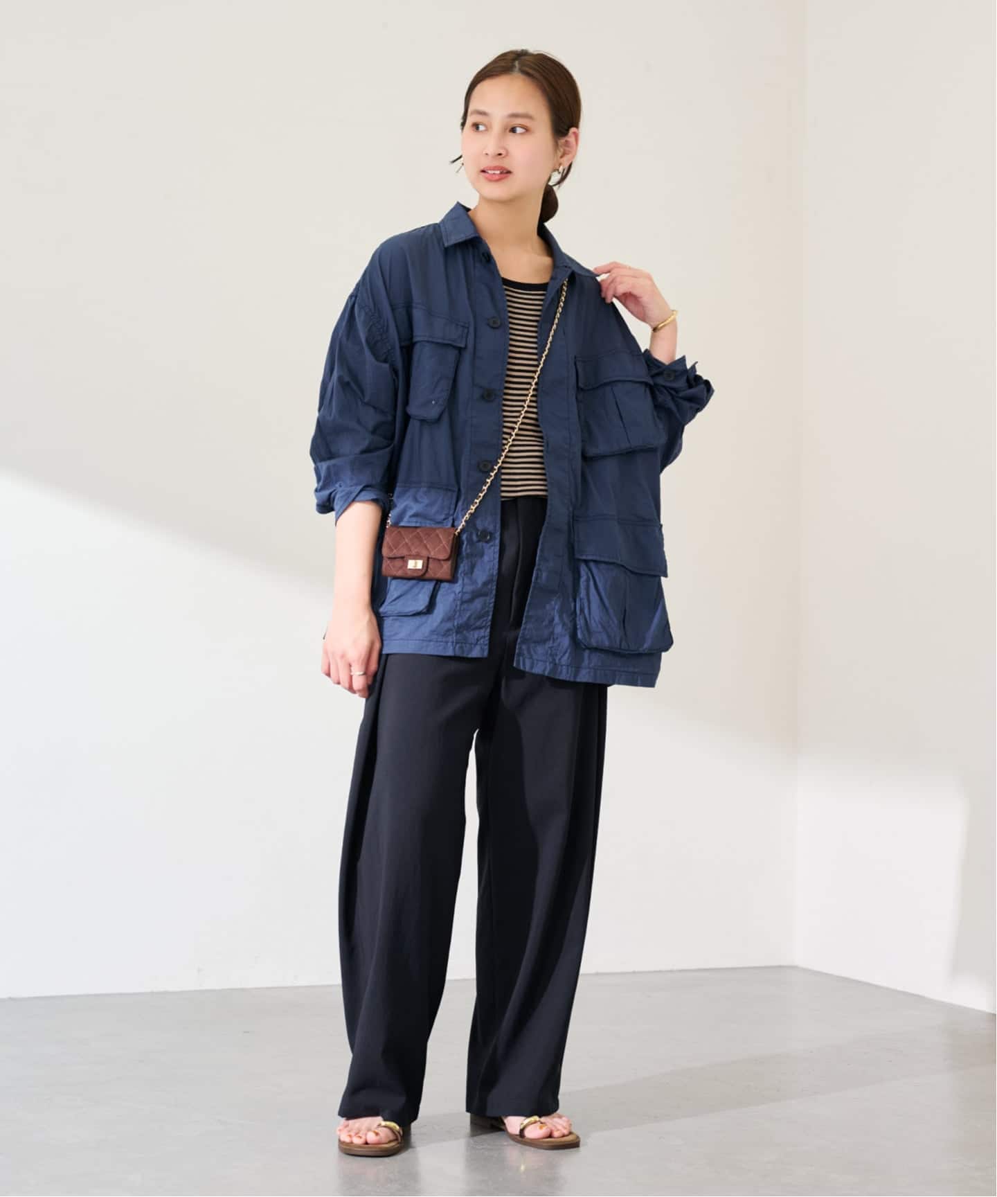 ≪予約≫撥水強撚PEアジャストパンツ（スラックス）｜FRAMeWORK