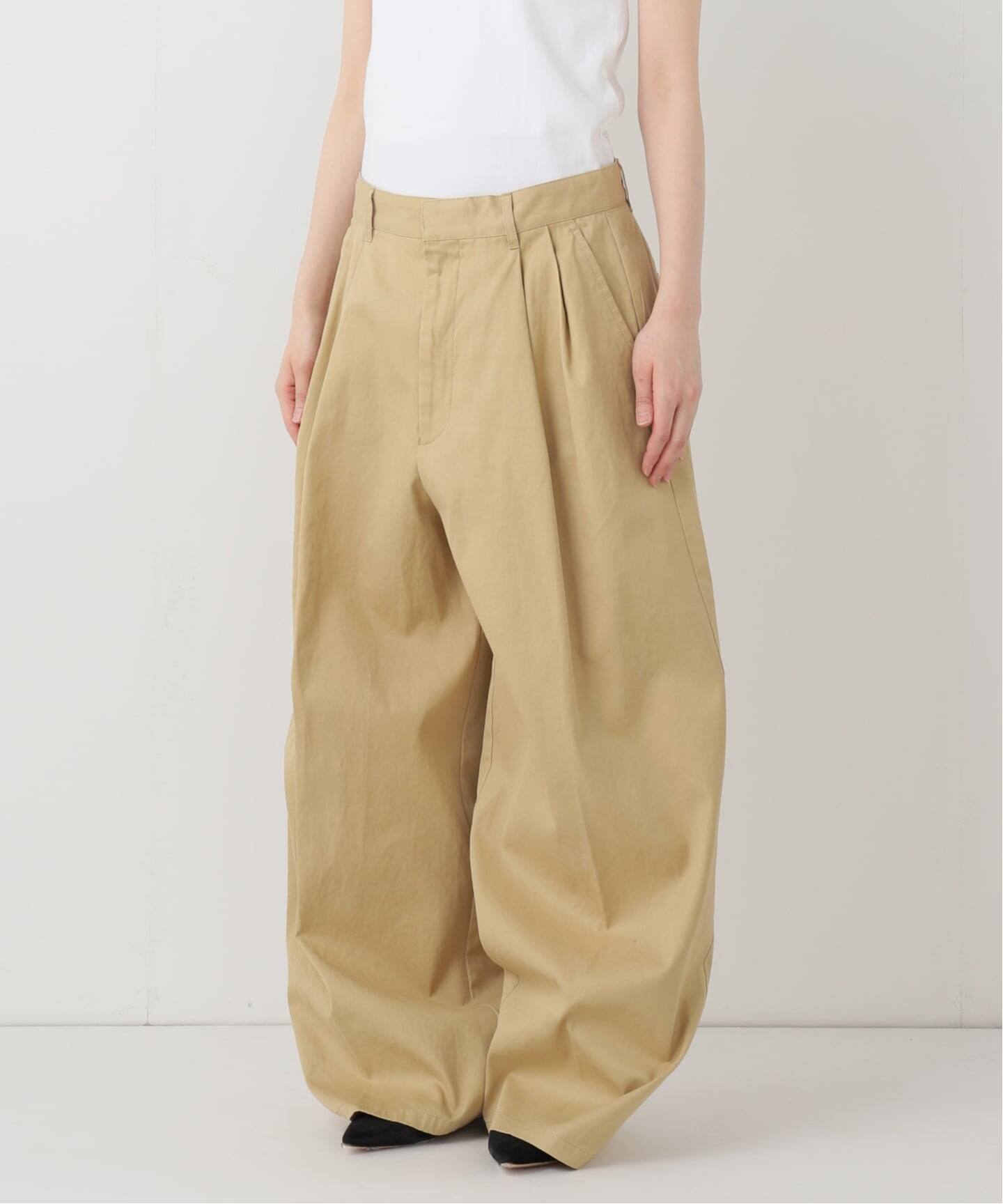 ワイドチノパンツ（チノパンツ）｜FRAMeWORK（フレームワーク）の通販