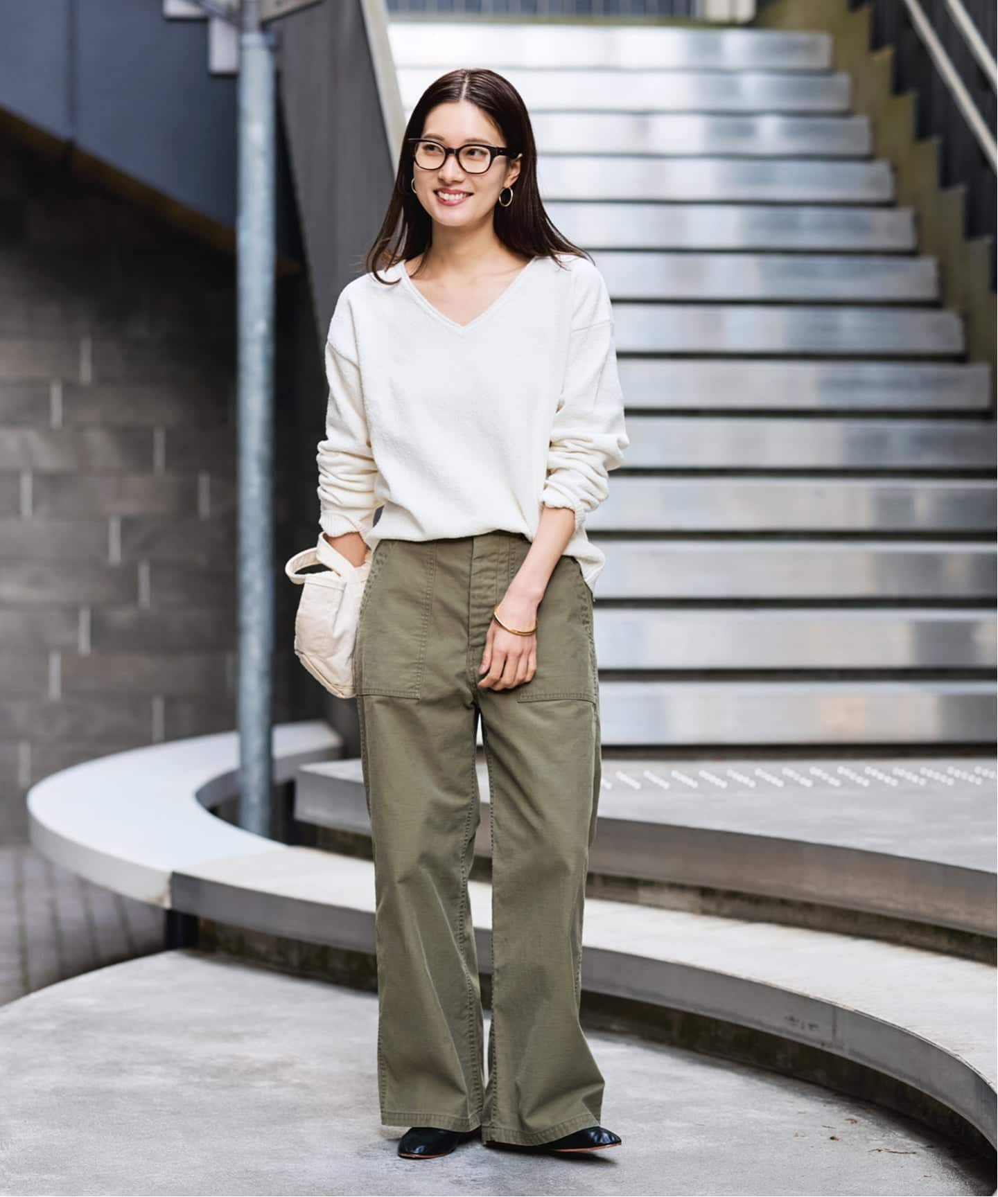 ライトミリタリースラブベイカーパンツ（カーゴパンツ）｜FRAMeWORK