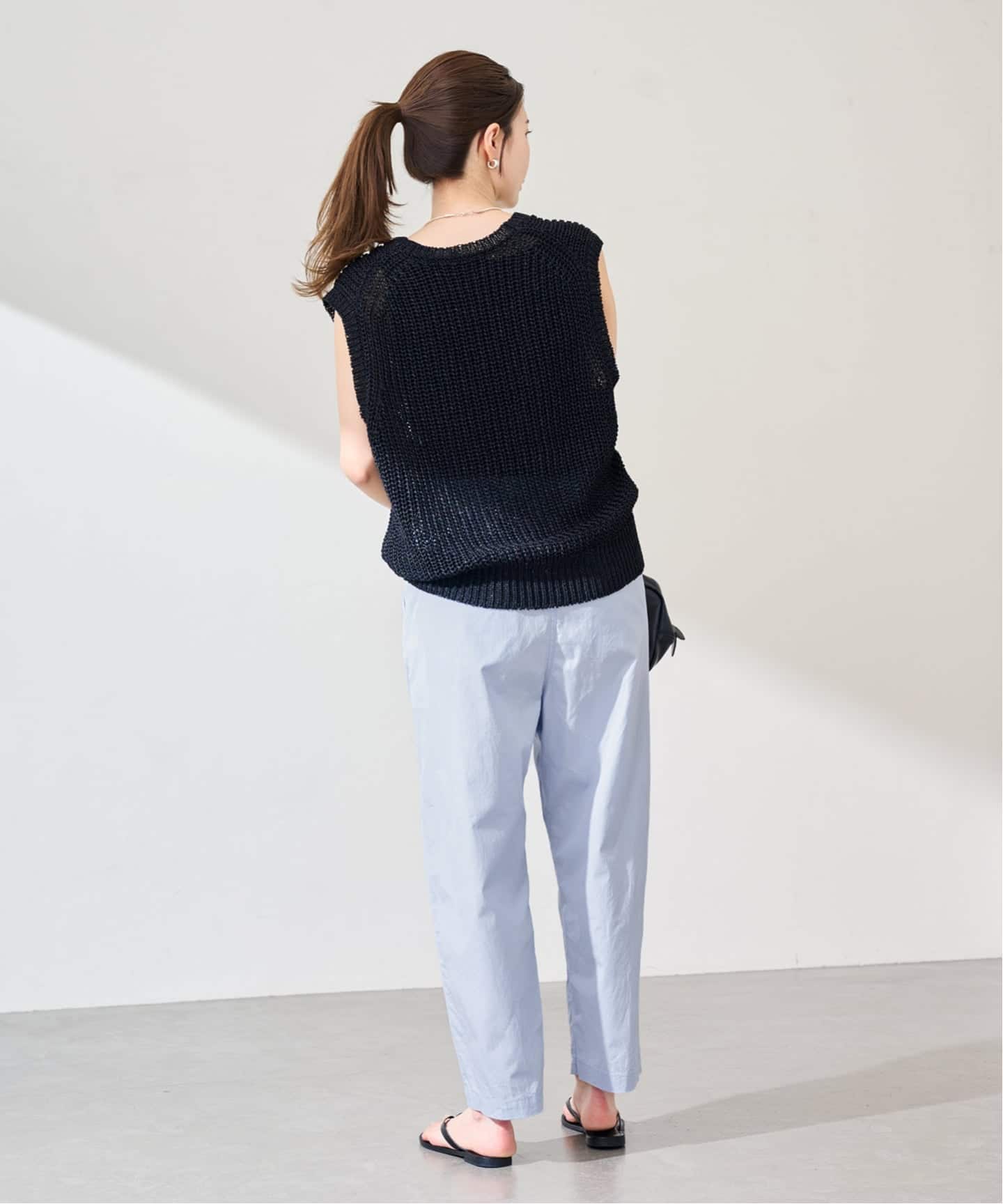 FRAMeWORK コットンサテンサルエルパンツ ネイビー 40Lサイズ コットンブロードサルエルパンツ（その他パンツ）｜FRAMeWORK