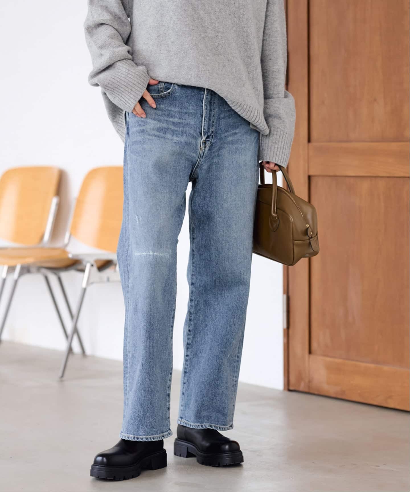 ≪追加≫NEWデニムストレートパンツ（デニムパンツ・ジーンズ