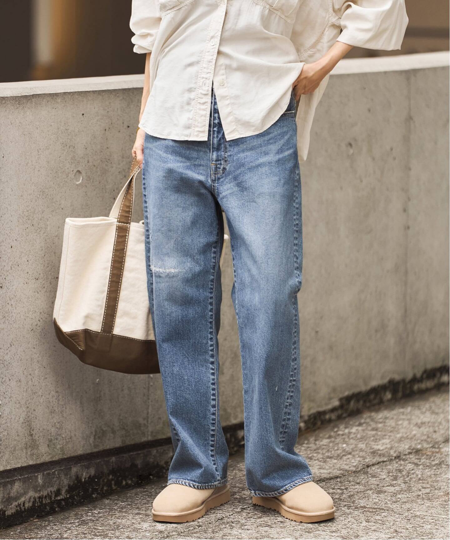≪追加≫NEWデニムストレートパンツ（デニムパンツ・ジーンズ 