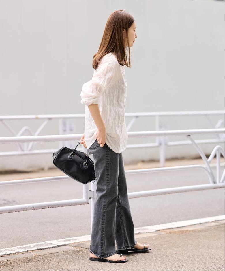 Argue Culture デニムパンツ ルーズ フレア ルーズフレアデニムパンツ 