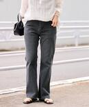 ≪予約≫ルーズフレアデニムパンツ