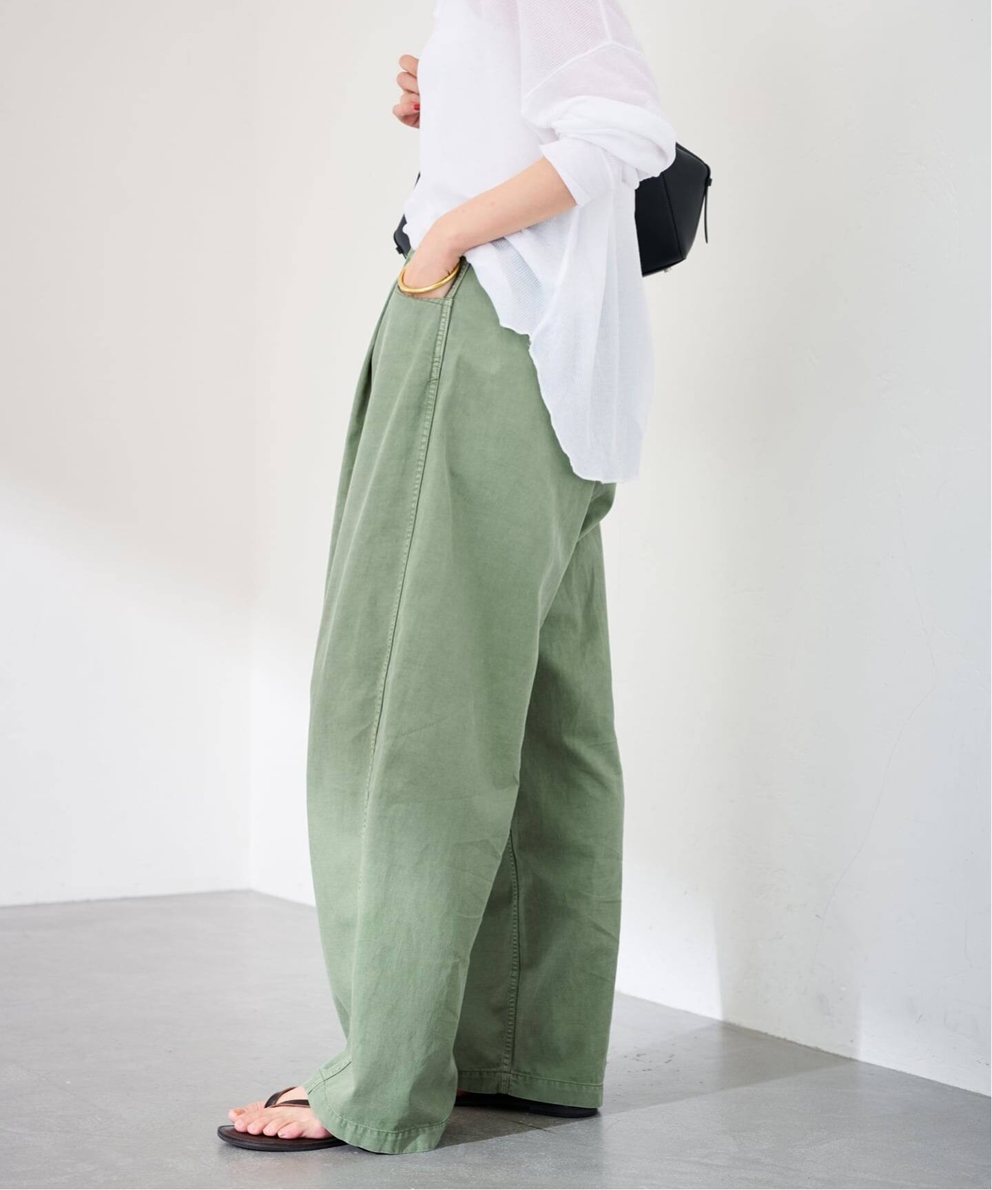 train_blue0505様 ワークパンツ 45rpm ショーツ GARMENT DYEDカーブパンツ（その他パンツ）｜FRAMeWORK（フレーム