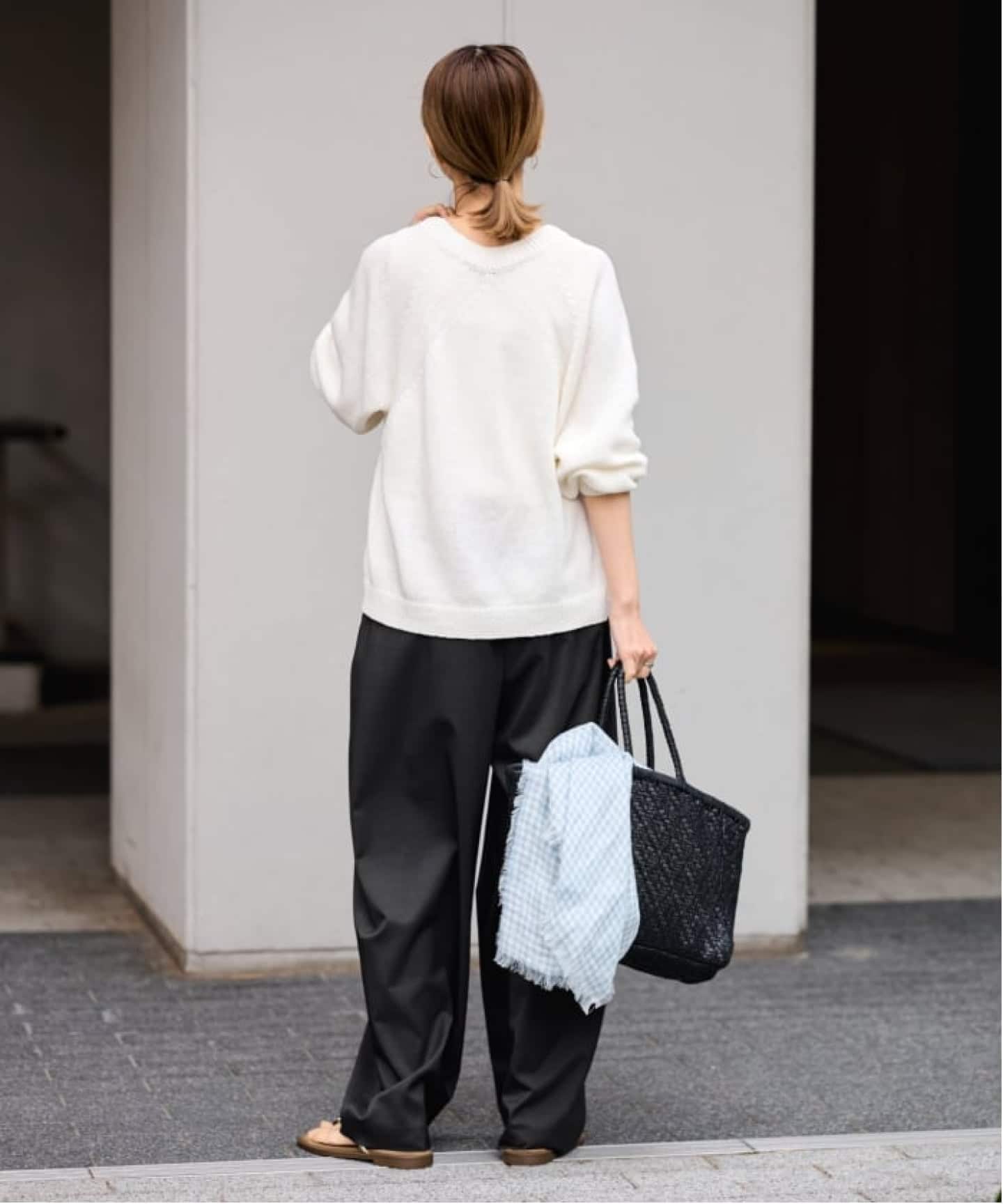 ≪洗える / WEB限定≫タックカーブバックゴムパンツ 2（スラックス