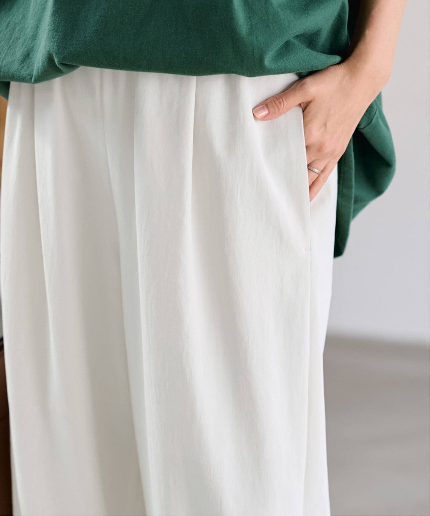 ≪新色 / 追加予約≫ポリエステルツイルリラックスパンツ（その他