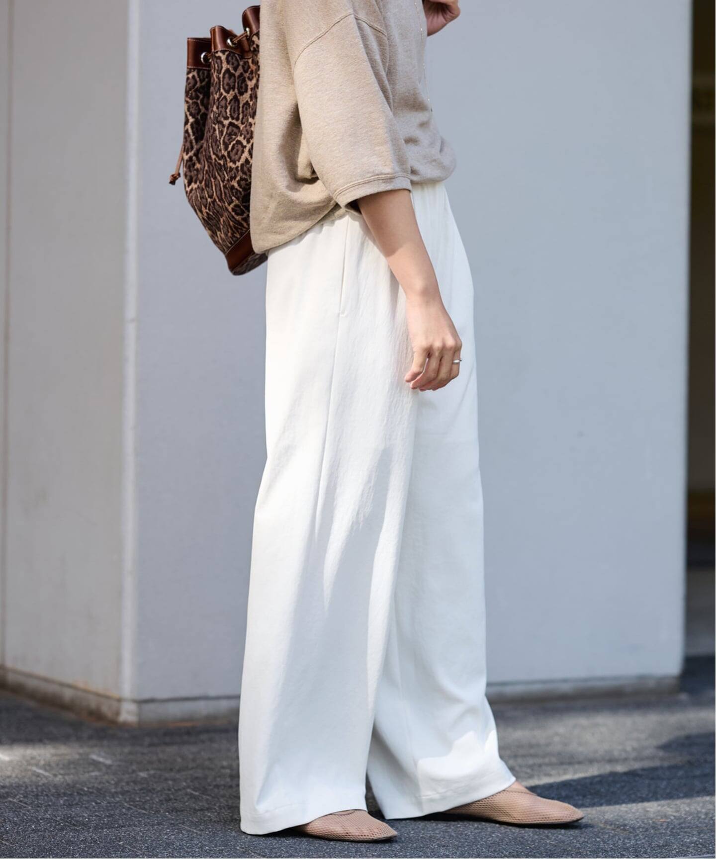 ≪新色 / 追加≫ポリエステルツイルリラックスパンツ（その他パンツ