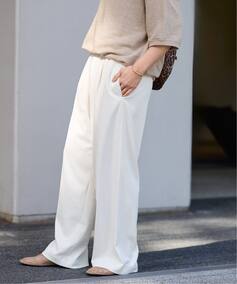 ≪新色 / 追加≫ポリエステルツイルリラックスパンツ