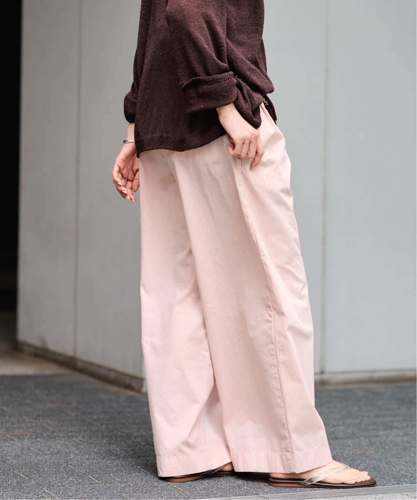 ≪洗濯機洗い可≫コットンナイロンタックパンツ（その他パンツ
