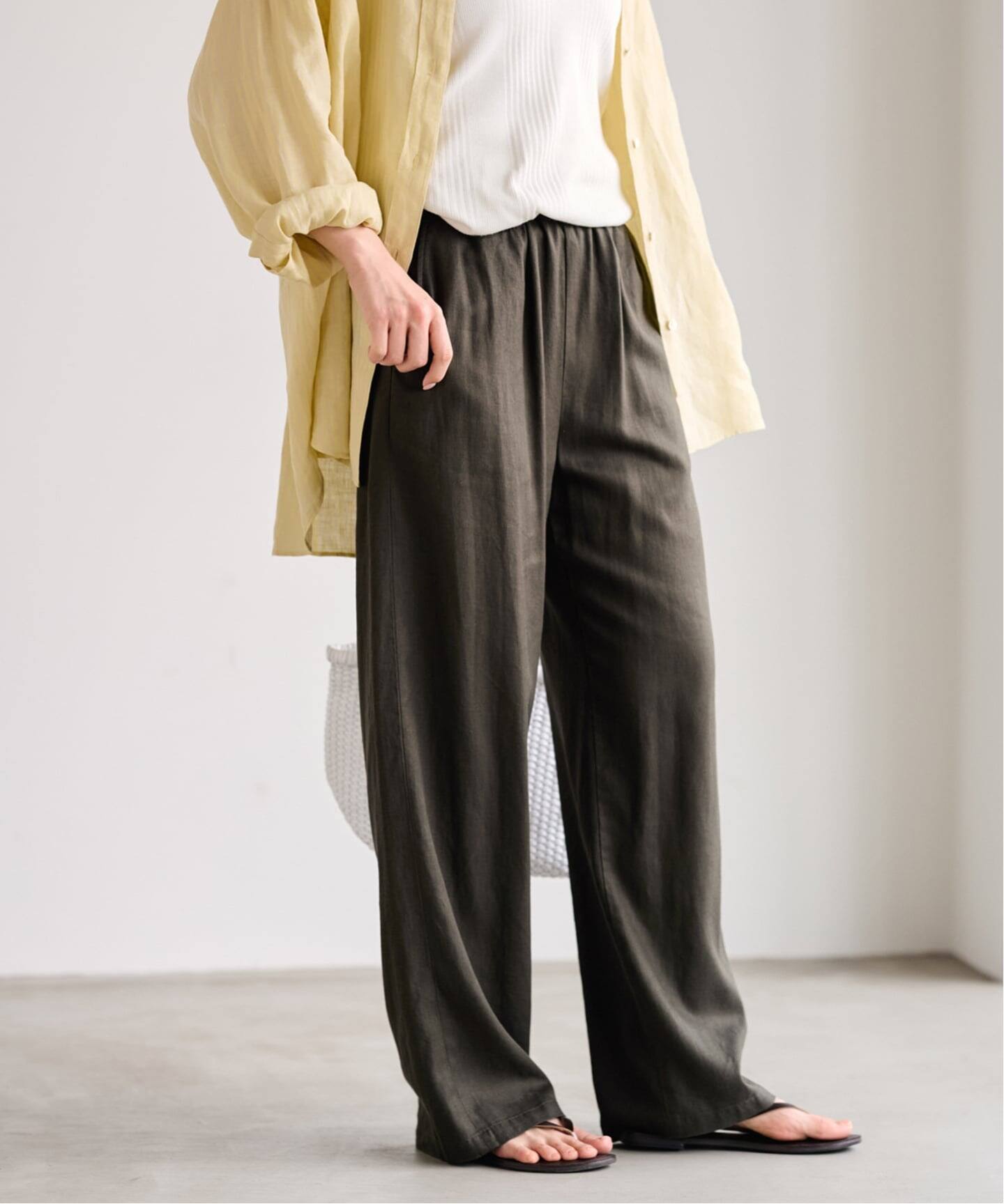≪WEB限定 / 追加≫レーヨンリネンツイルドロストパンツ（その他パンツ