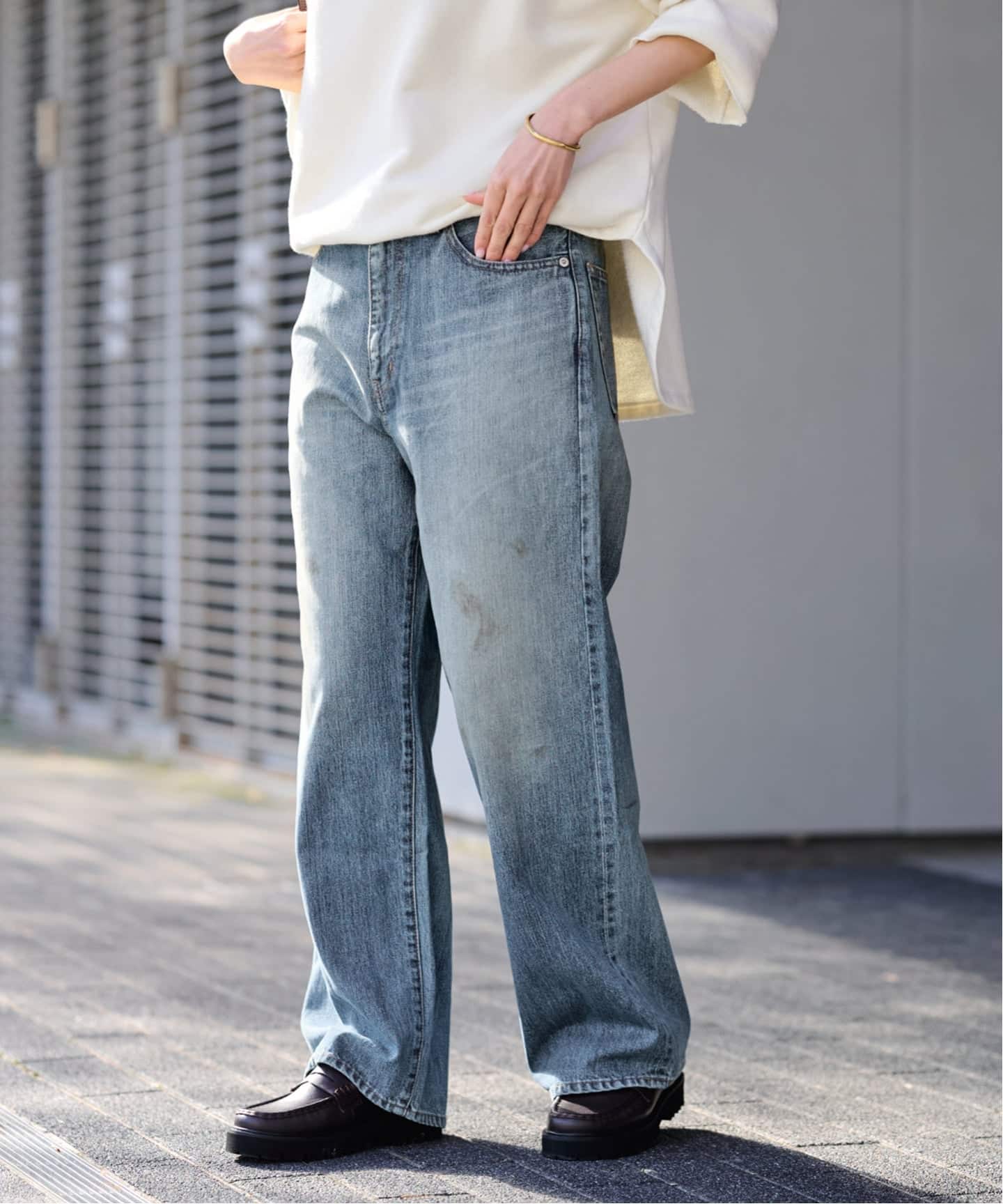 FRAMeWORK購入　DENIM DELIGHT セルウィッチデニムワイ　26 DENIM DELIGHT DAYS/デニムデライトデイズ セルウィッチデニムワイド