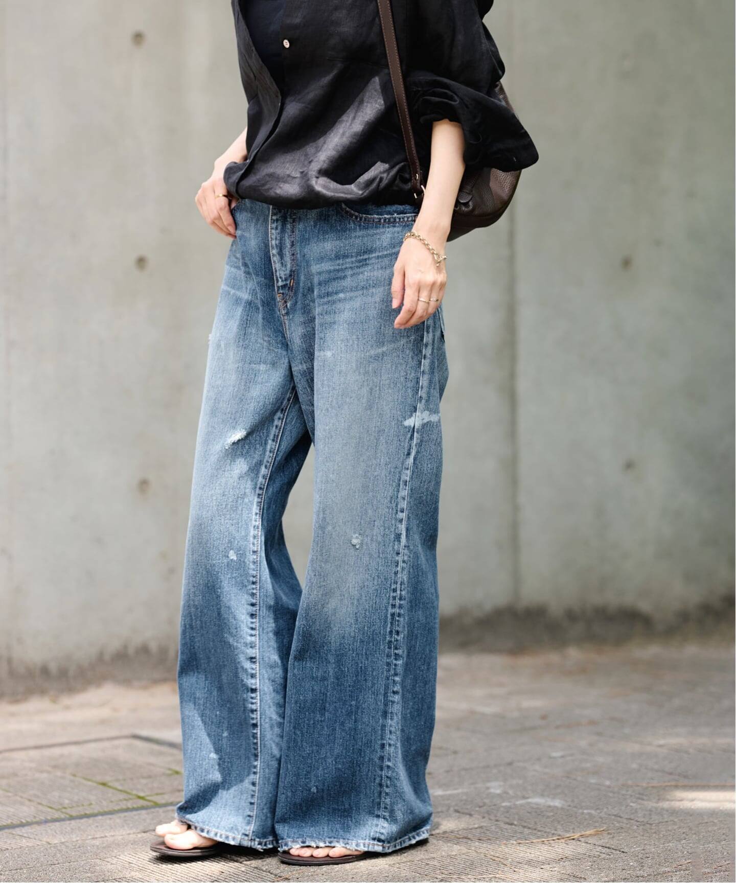 DENIM DELIGHT DAYS セルビッチデニムベルボトムジーンズ（デニム 