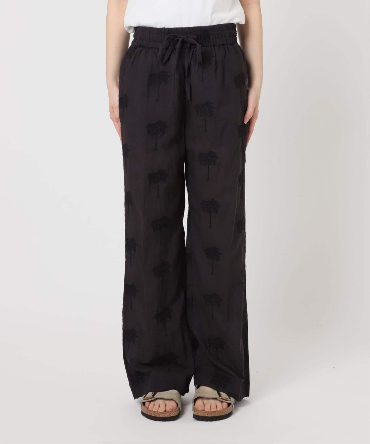 COUTURE D`ADAM/クチュールドアダム parm tree embroidery パンツ