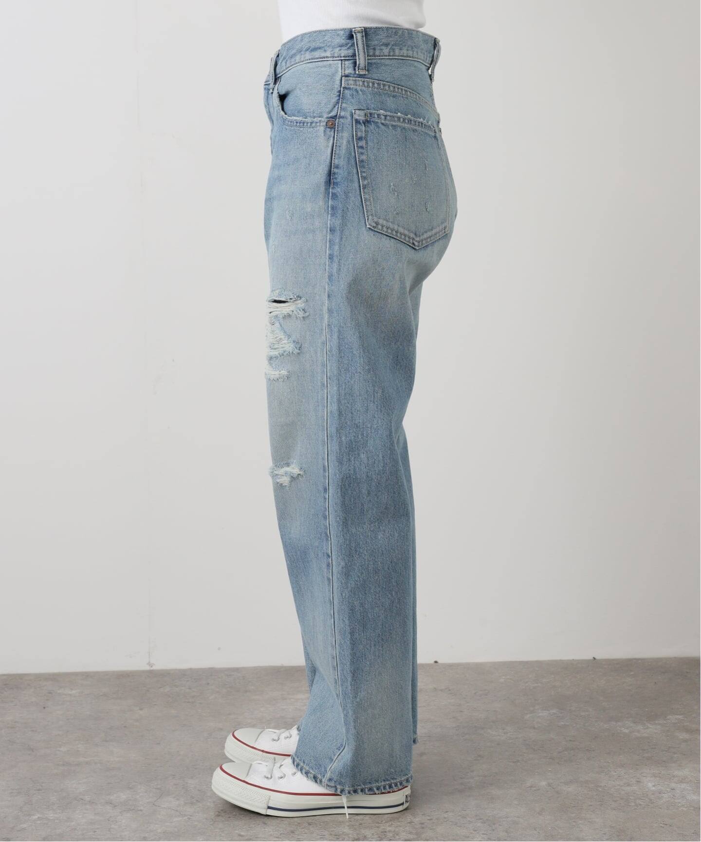 JOHNBULL/ジョンブル Hwデニムワイドストレートパンツ（デニムパンツ