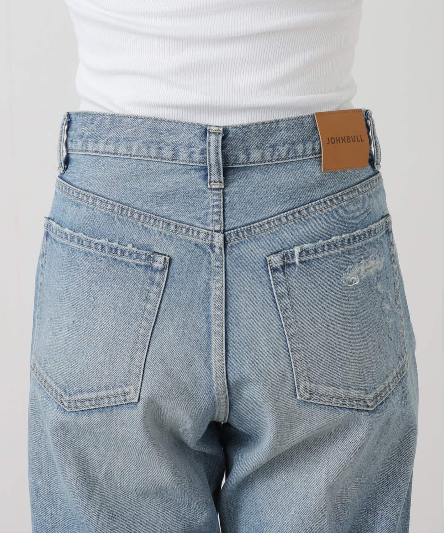 JOHNBULL/ジョンブル Hwデニムワイドストレートパンツ（デニムパンツ