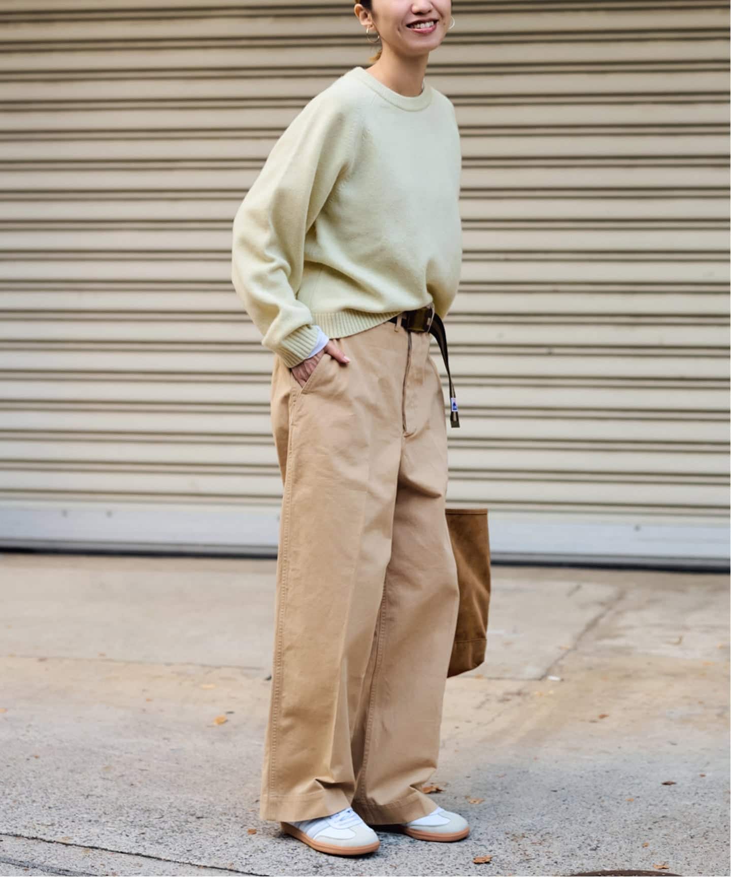 ≪予約≫BURK 別注 ガチャベルト付きチノパン（チノパンツ