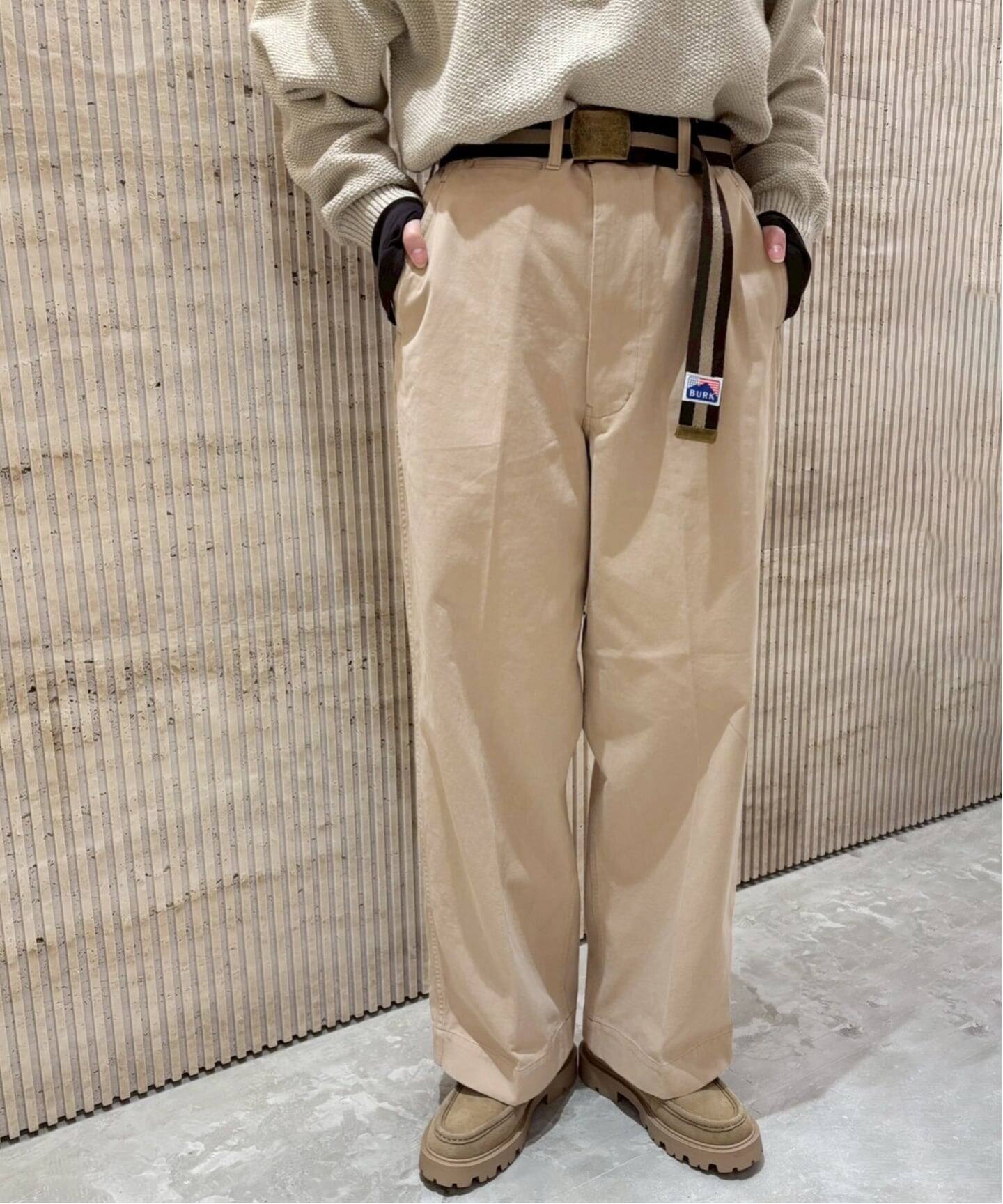 BURK 別注 ガチャベルト付きチノパン（チノパンツ）｜FRAMeWORK