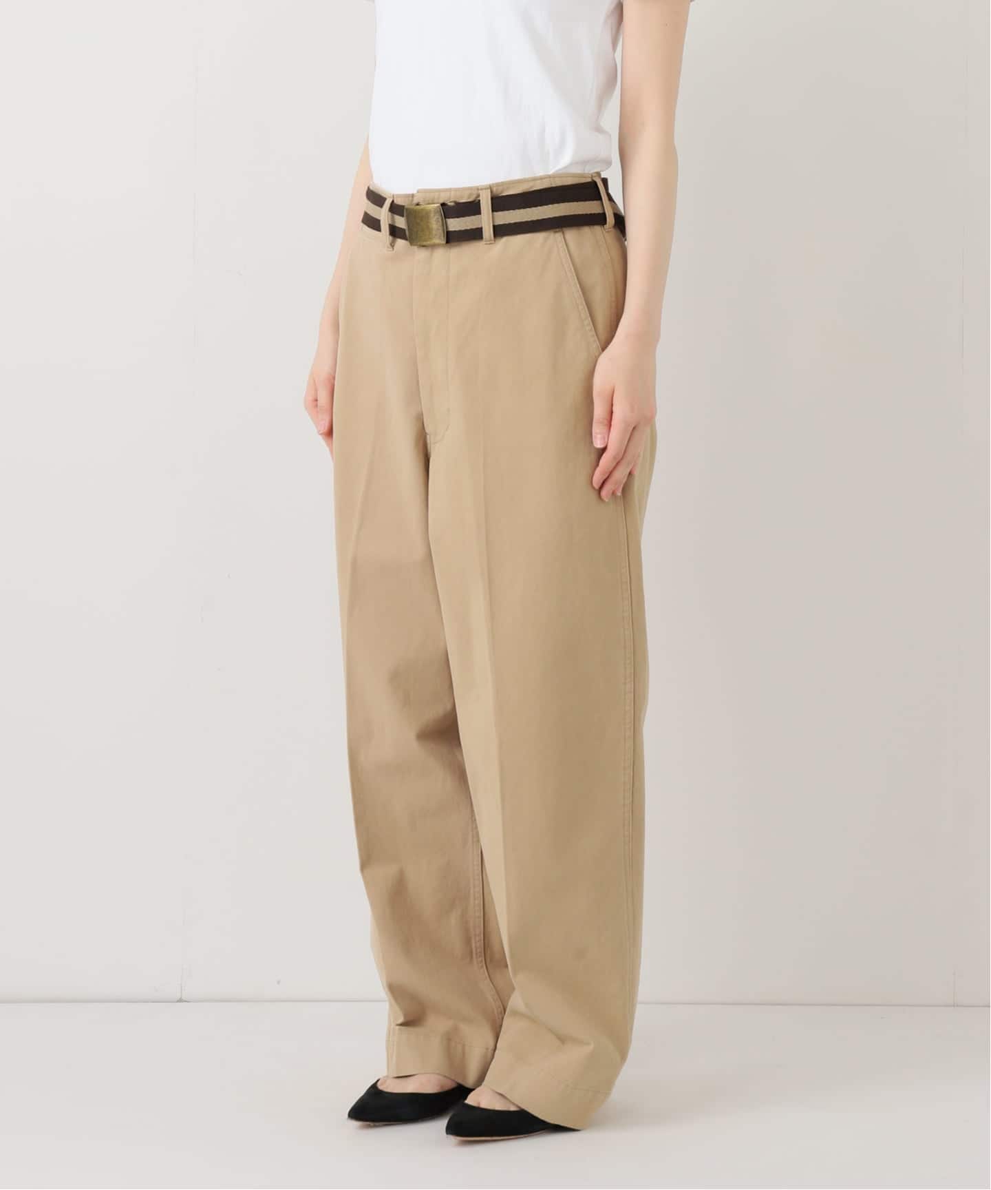 BURK 別注 ガチャベルト付きチノパン（チノパンツ）｜FRAMeWORK