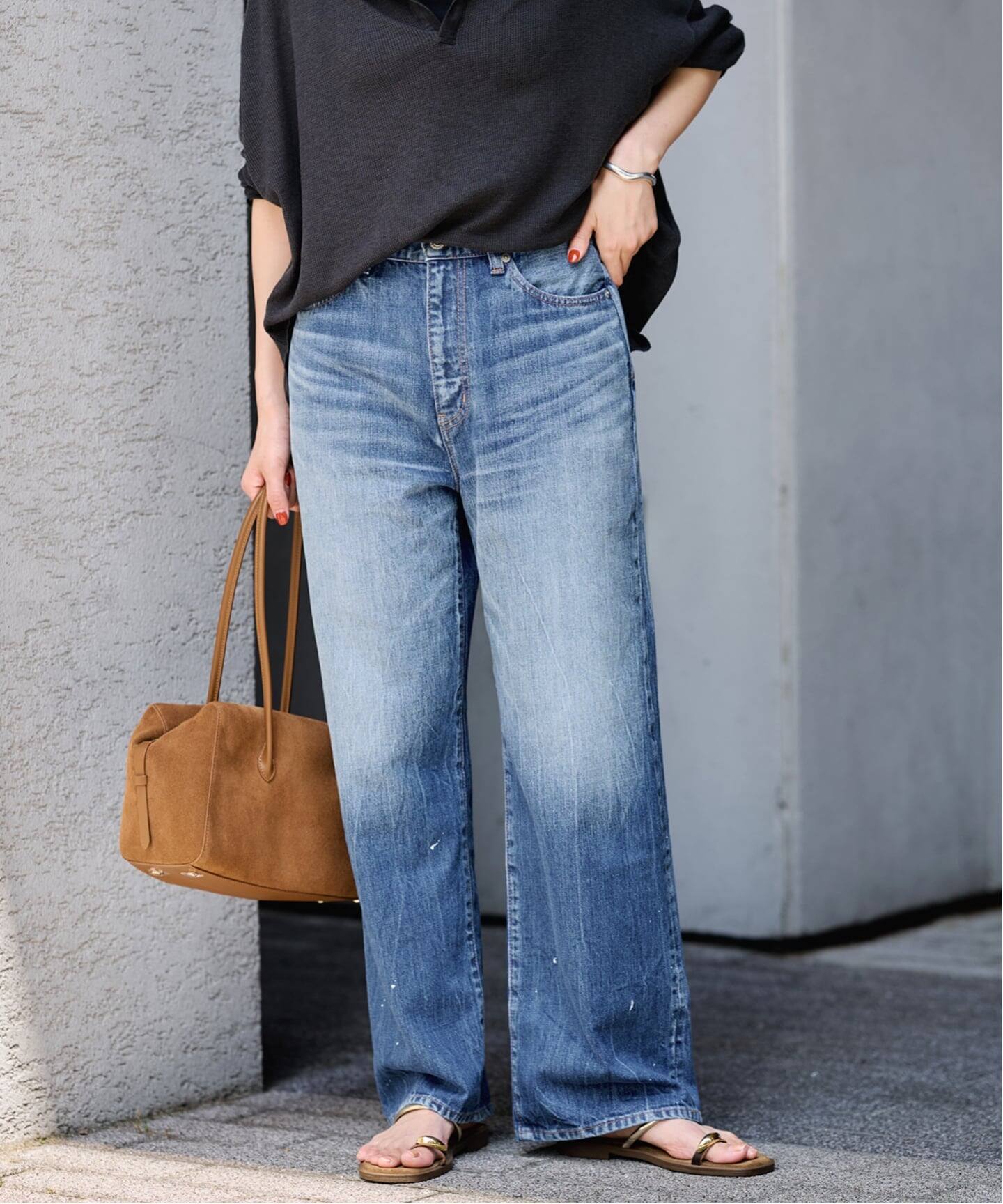 DENIM DELIGHT DAYS セルヴィッチデニムワイドジーンズ（デニムパンツ 