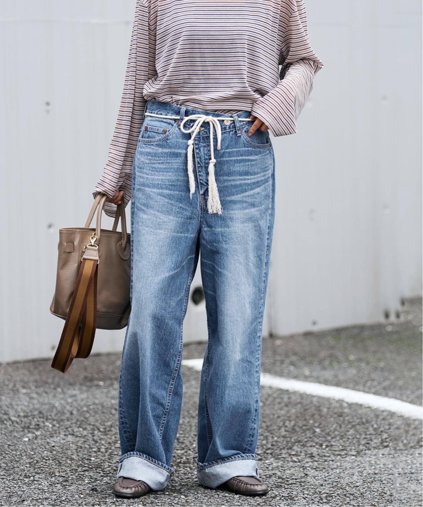 ≪予約≫BIG JOHN×BETTER THAN GOOD SLEEK WIDE LEG デニム（デニム