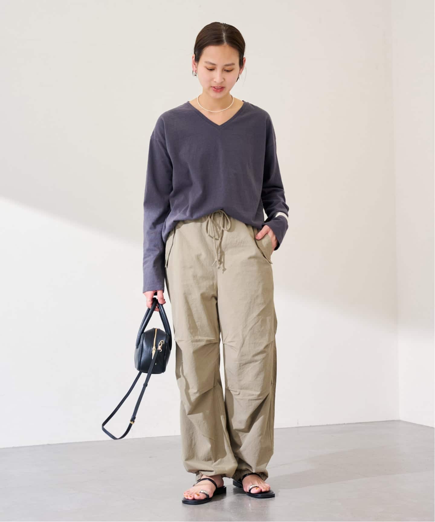 TOP KHAKI/トップカーキ パラシュートパンツ（カーゴパンツ