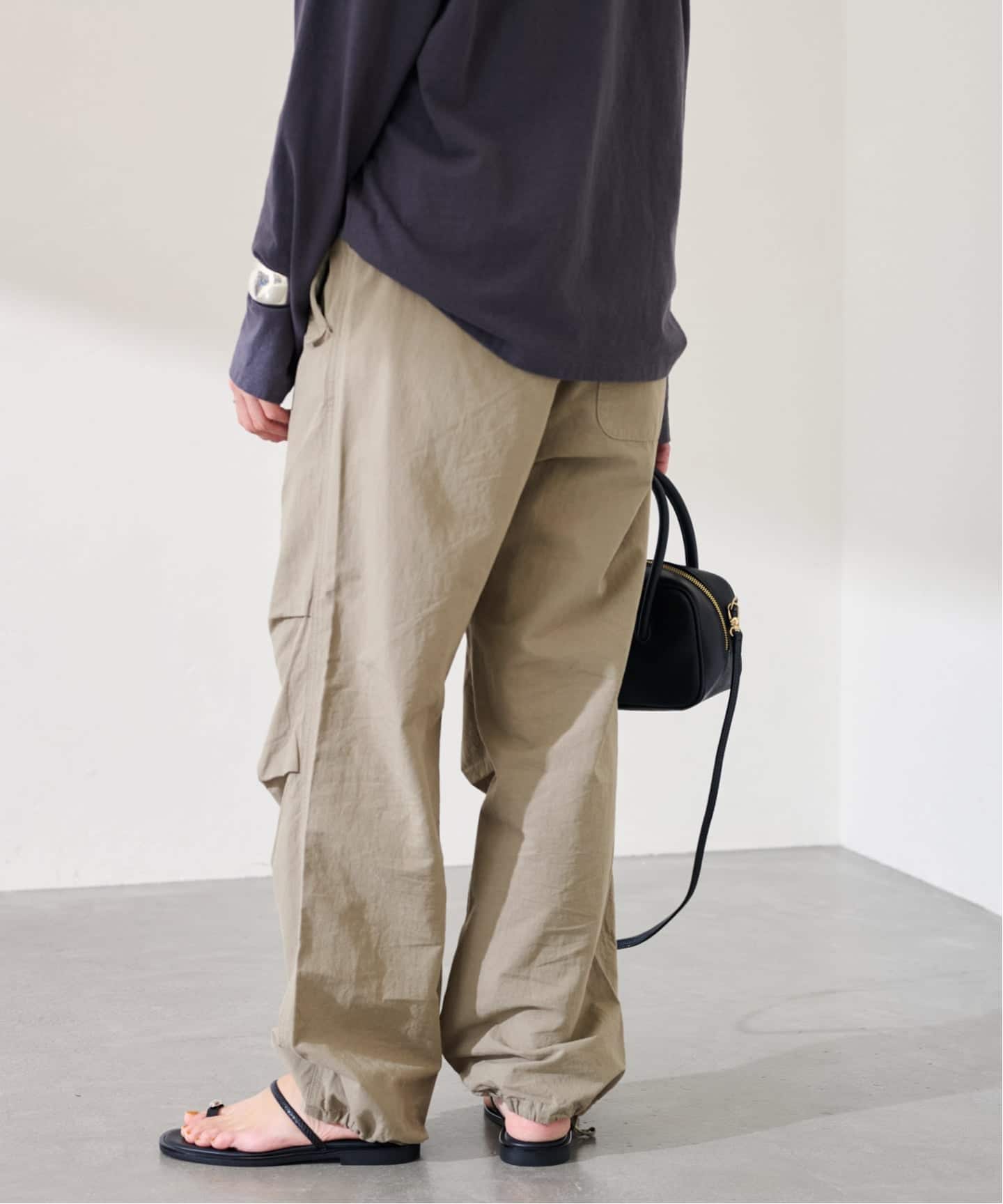 TOP KHAKI/トップカーキ パラシュートパンツ（カーゴパンツ