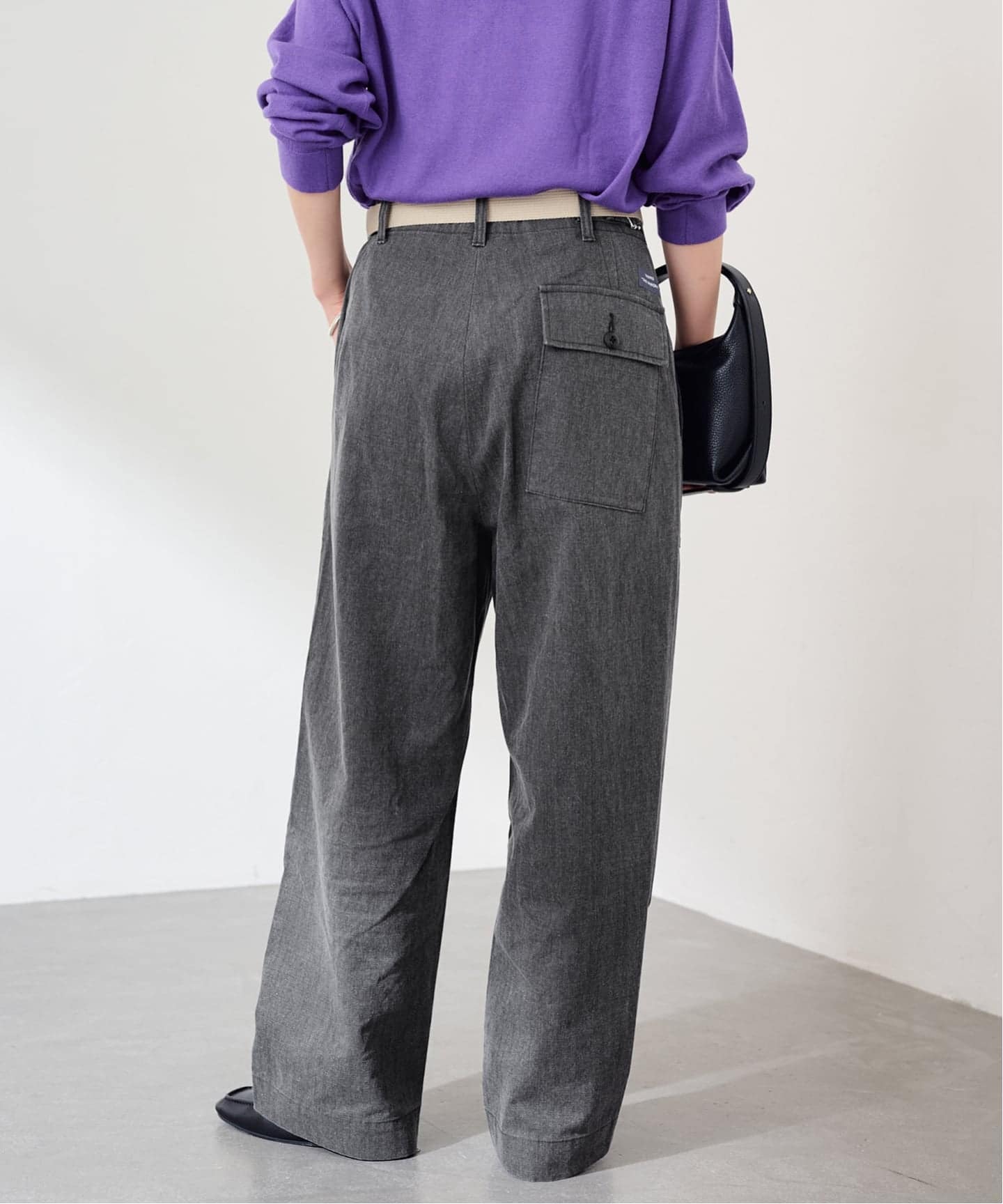 YARMO/ヤーモ THE UNIFORM 別注ベルト付きワークパンツ（スラックス