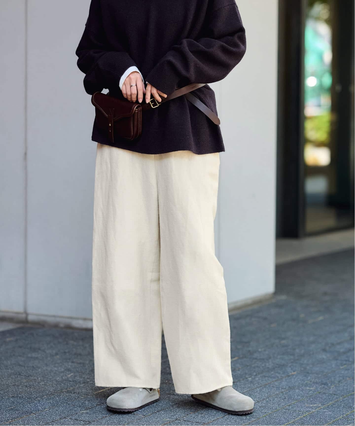 PROTAGONISTA/プロタゴニスタ ウールリネンイージーパンツ（スラックス