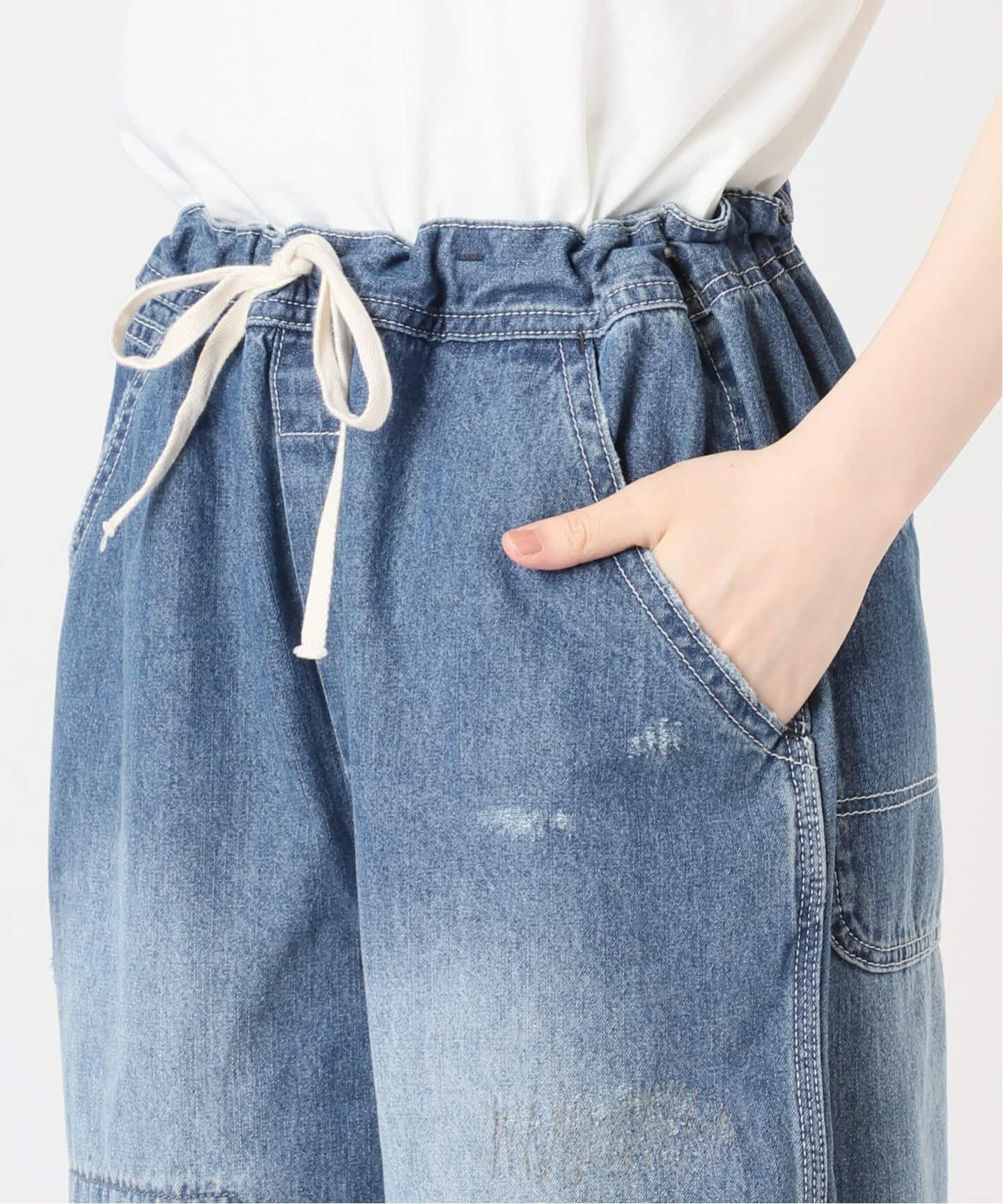 JOHNBULL/ジョンブル ライトデニムビブレスワークパンツ（デニムパンツ