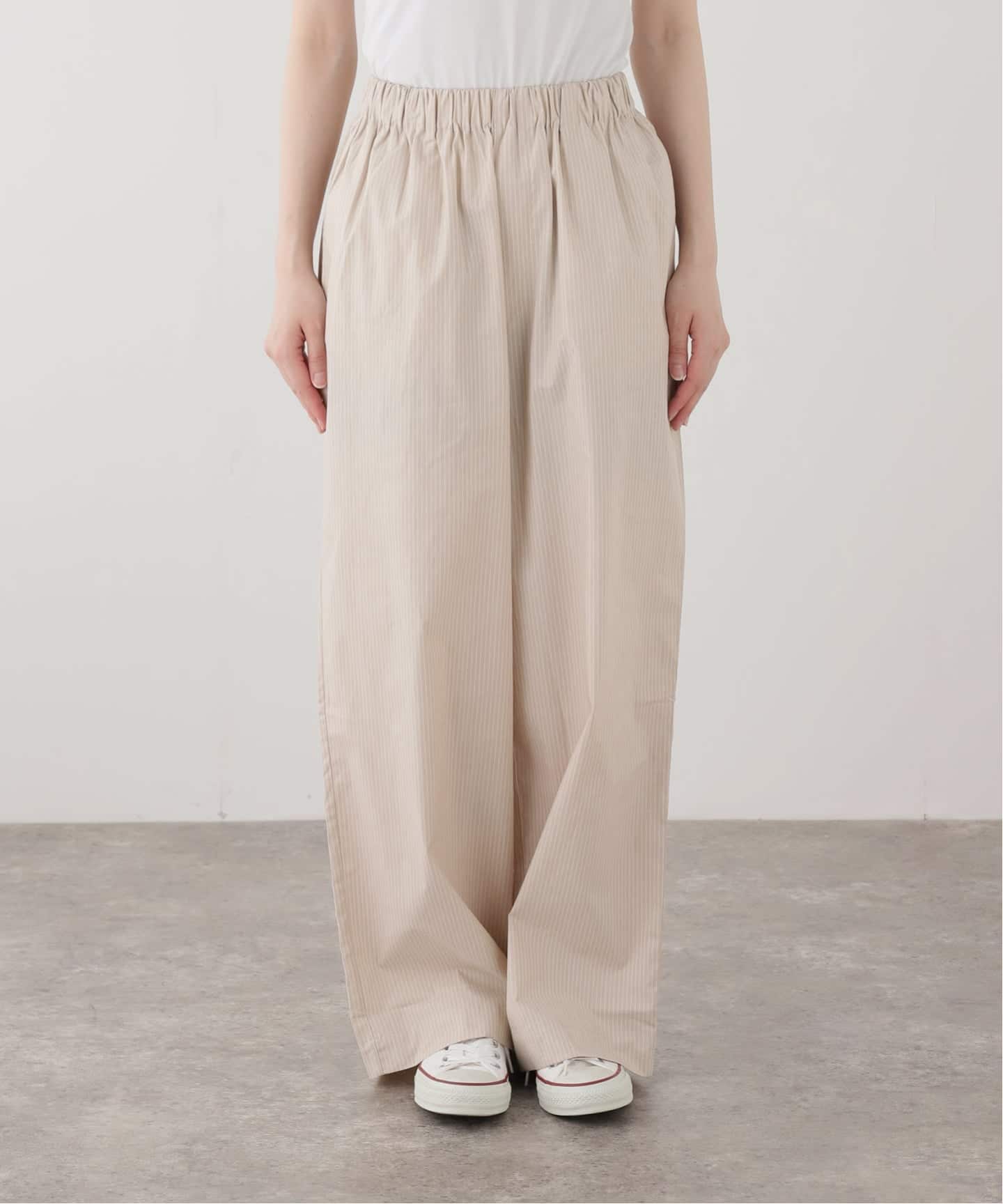 BASERANGE/ベースレンジ CLAUDE PANTS(ベージュ)（スラックス