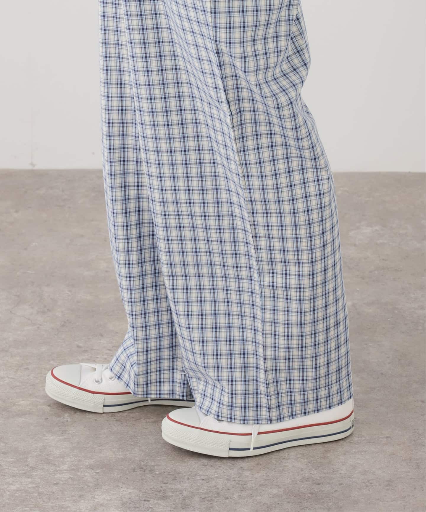 BASERANGE/ベースレンジ CLAUDE PANTS(ブルー)（スラックス