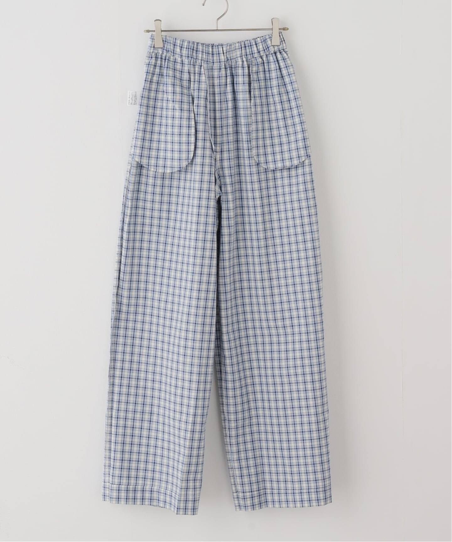 BASERANGE/ベースレンジ CLAUDE PANTS(ブルー) Baserange【ベースレンジ】メンズ イージーパンツ Claude pants 