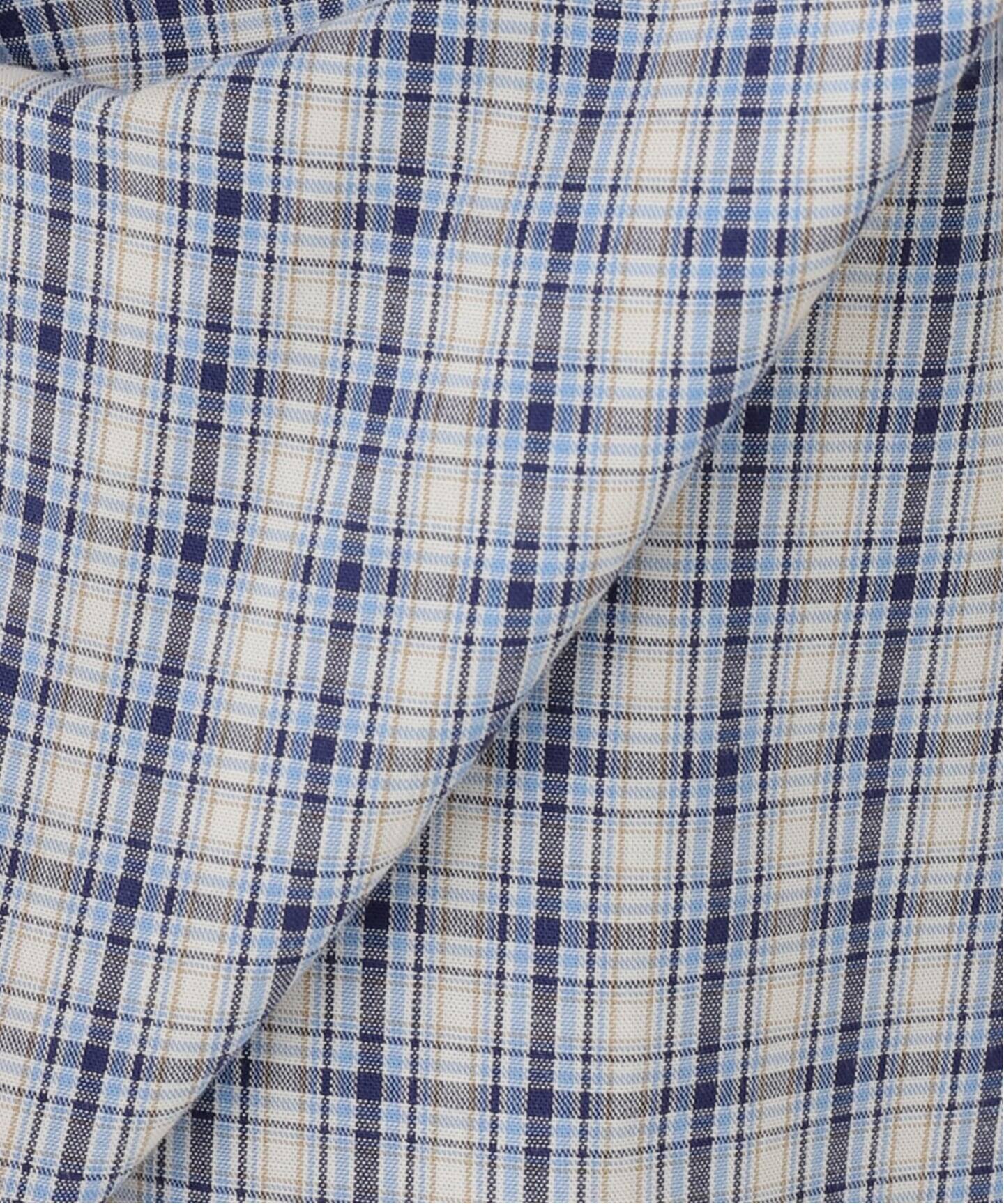 BASERANGE/ベースレンジ CLAUDE PANTS(ブルー) Claude Pants in Blue stripe | Organic cotton poplin | Baserange