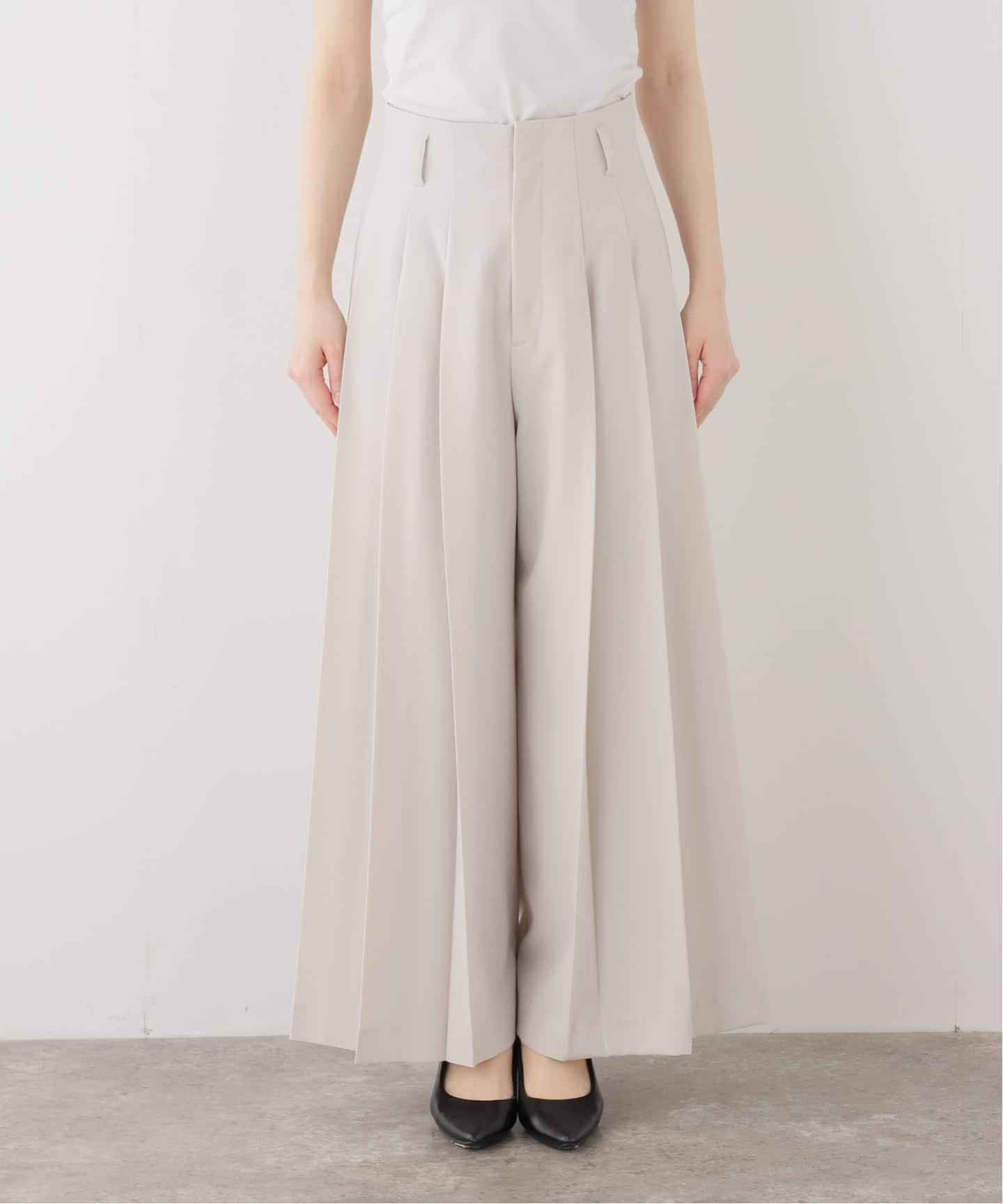 ハイウエストプリーツパンツ（スラックス）｜NOBLE（ノーブル）の通販