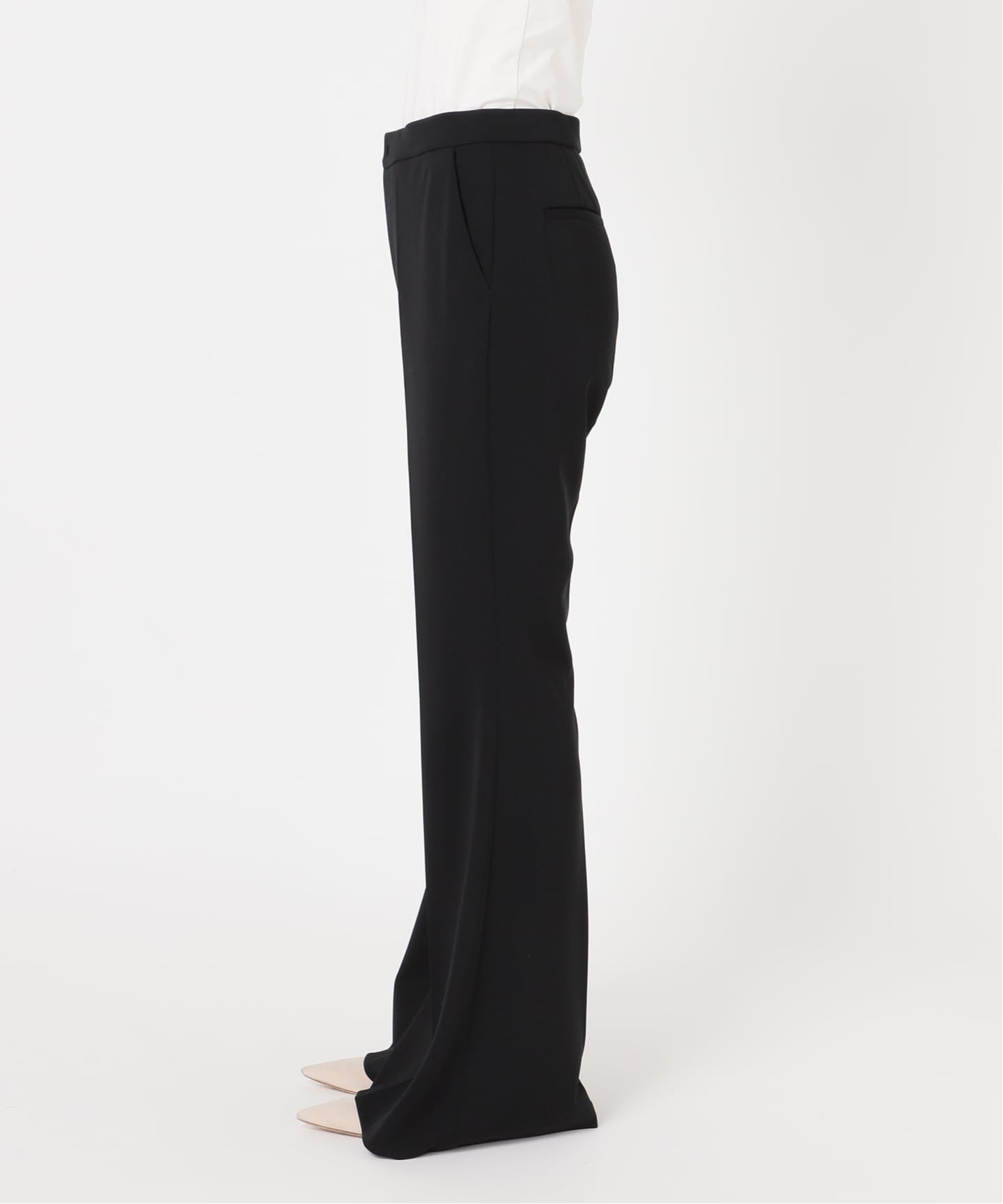 予約》ジャージーフレアパンツ（スラックス）｜NOBLE（ノーブル）の