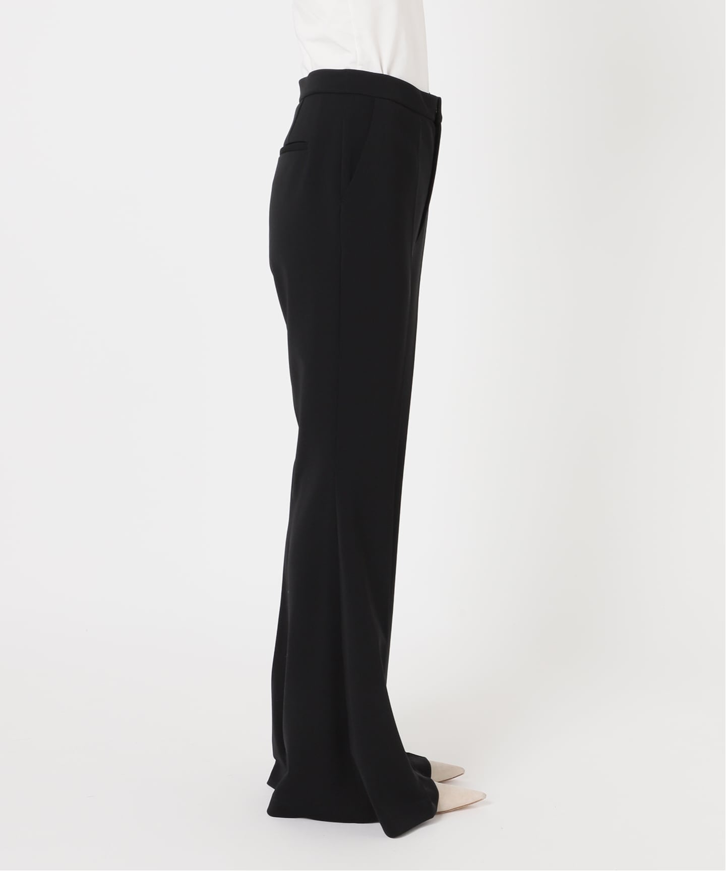 予約》ジャージーフレアパンツ（スラックス）｜NOBLE（ノーブル）の