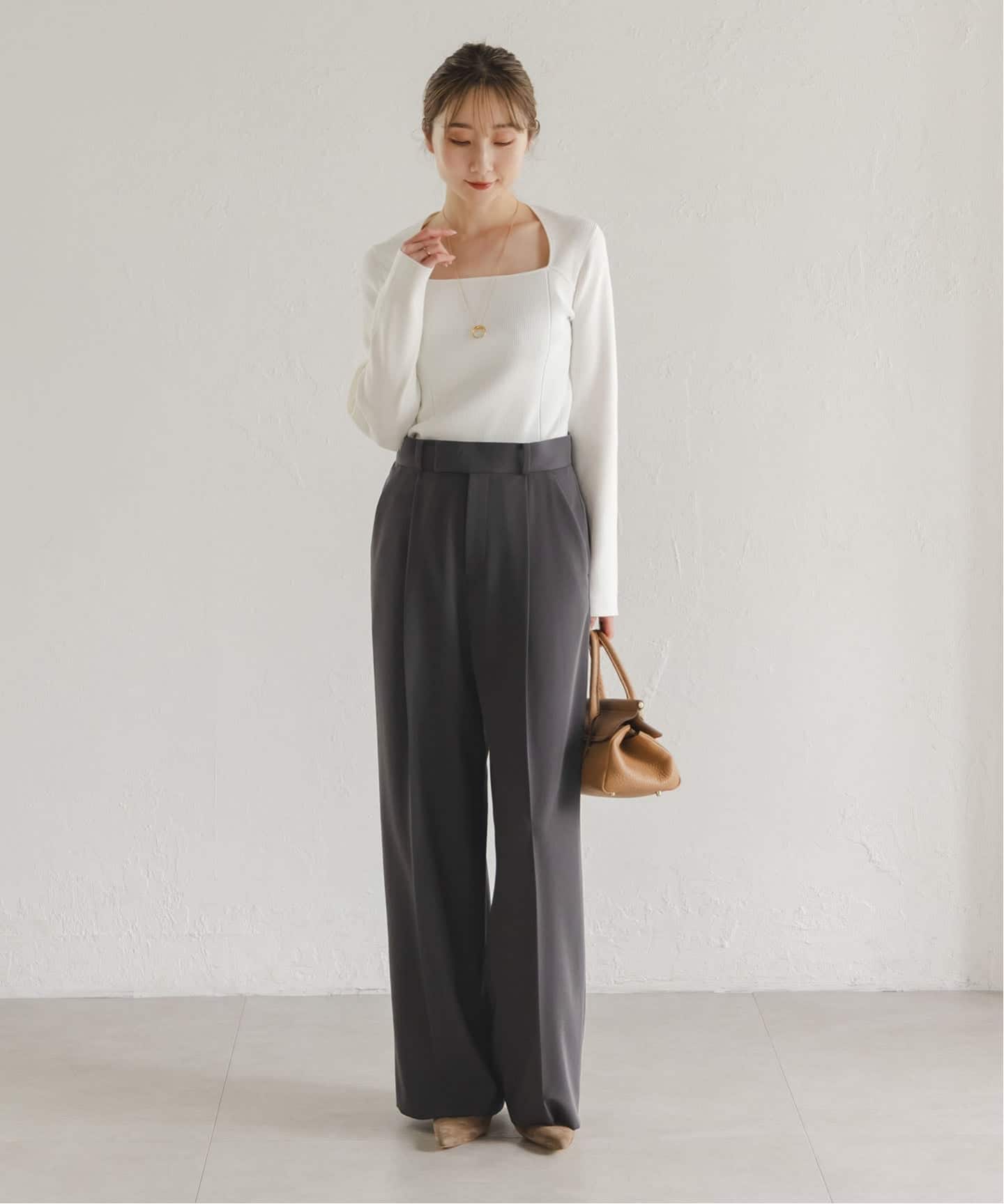 追加・セットアップ対応》フローツイルスラックスパンツ（スラックス