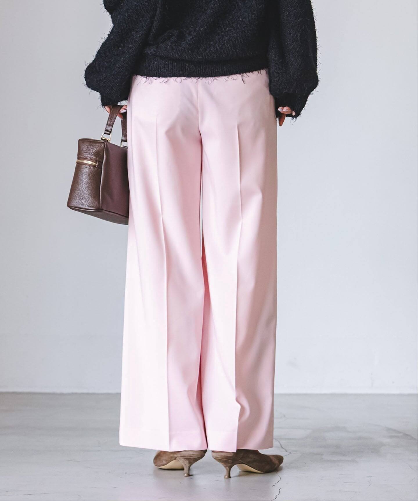 追加・WEB限定カラー》エステルツイルストレッチスラックスパンツ