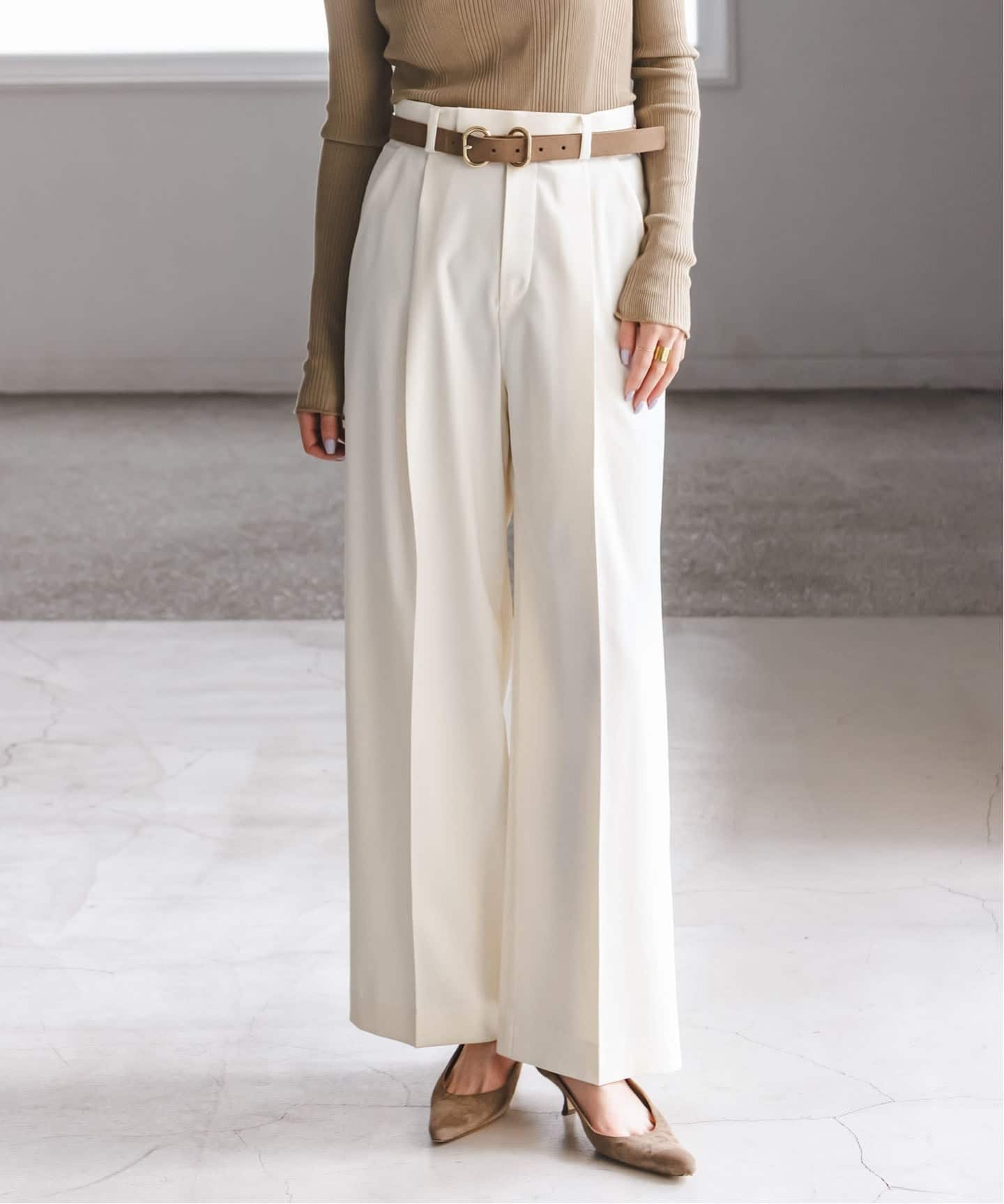 追加予約・WEB限定カラー》エステルツイルストレッチスラックスパンツ