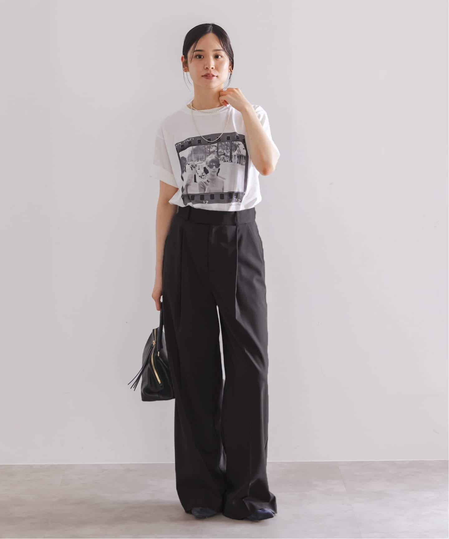 追加》エステルツイルストレッチスラックスパンツ（スラックス