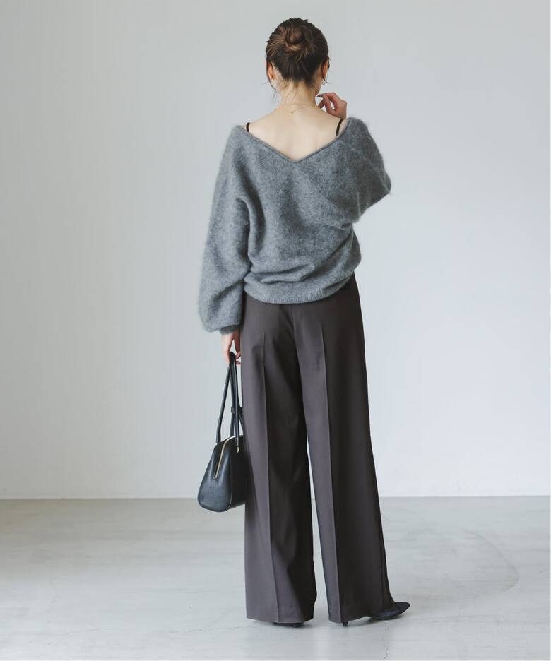 追加》エステルツイルストレッチスラックスパンツ（スラックス 