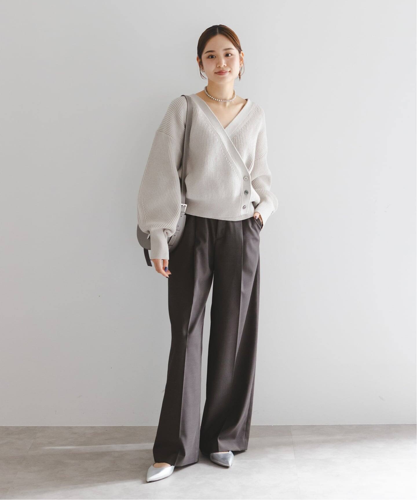 追加》エステルツイルストレッチスラックスパンツ（スラックス