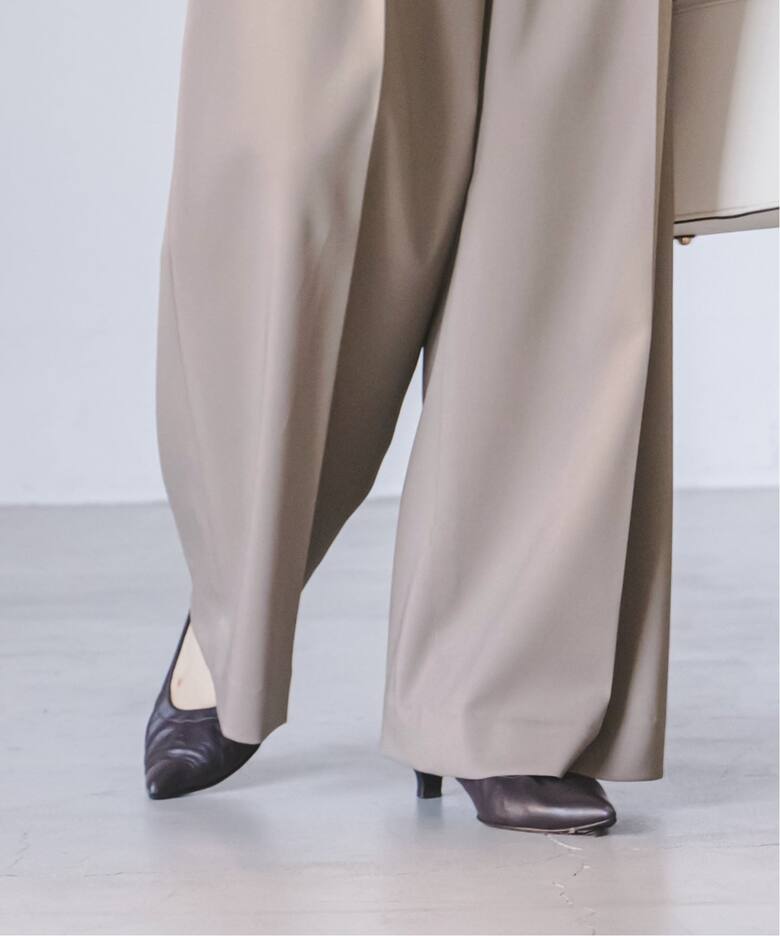 追加》エステルツイルストレッチスラックスパンツ（スラックス 