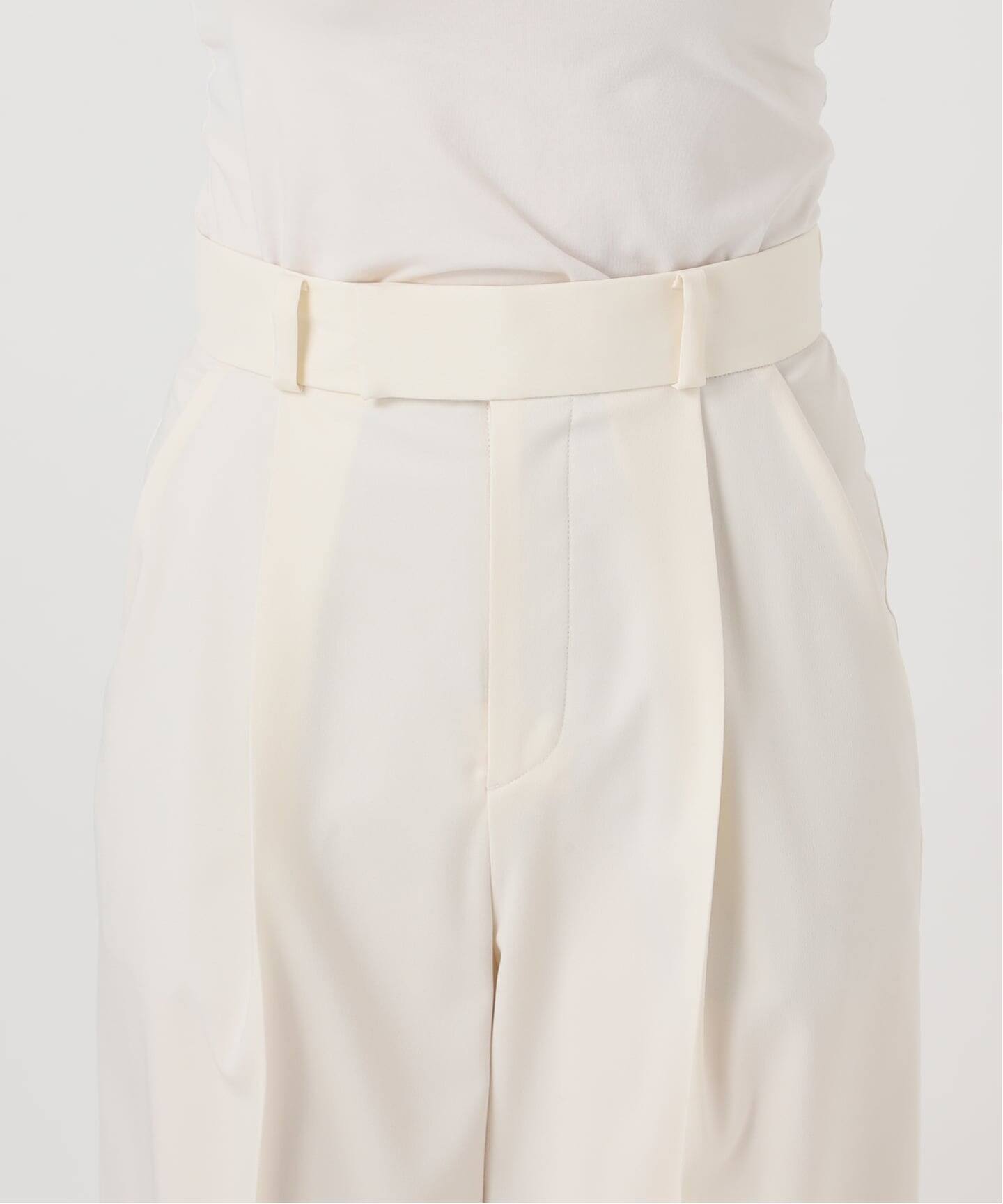 【美品】noble エステルツイルストレッチスラックスパンツ　38 ML 追加》エステルツイルストレッチスラックスパンツ（スラックス