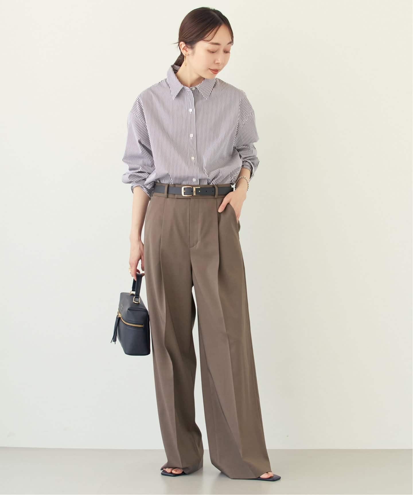 追加・セットアップ対応》エステルツイルストレッチスラックスパンツ