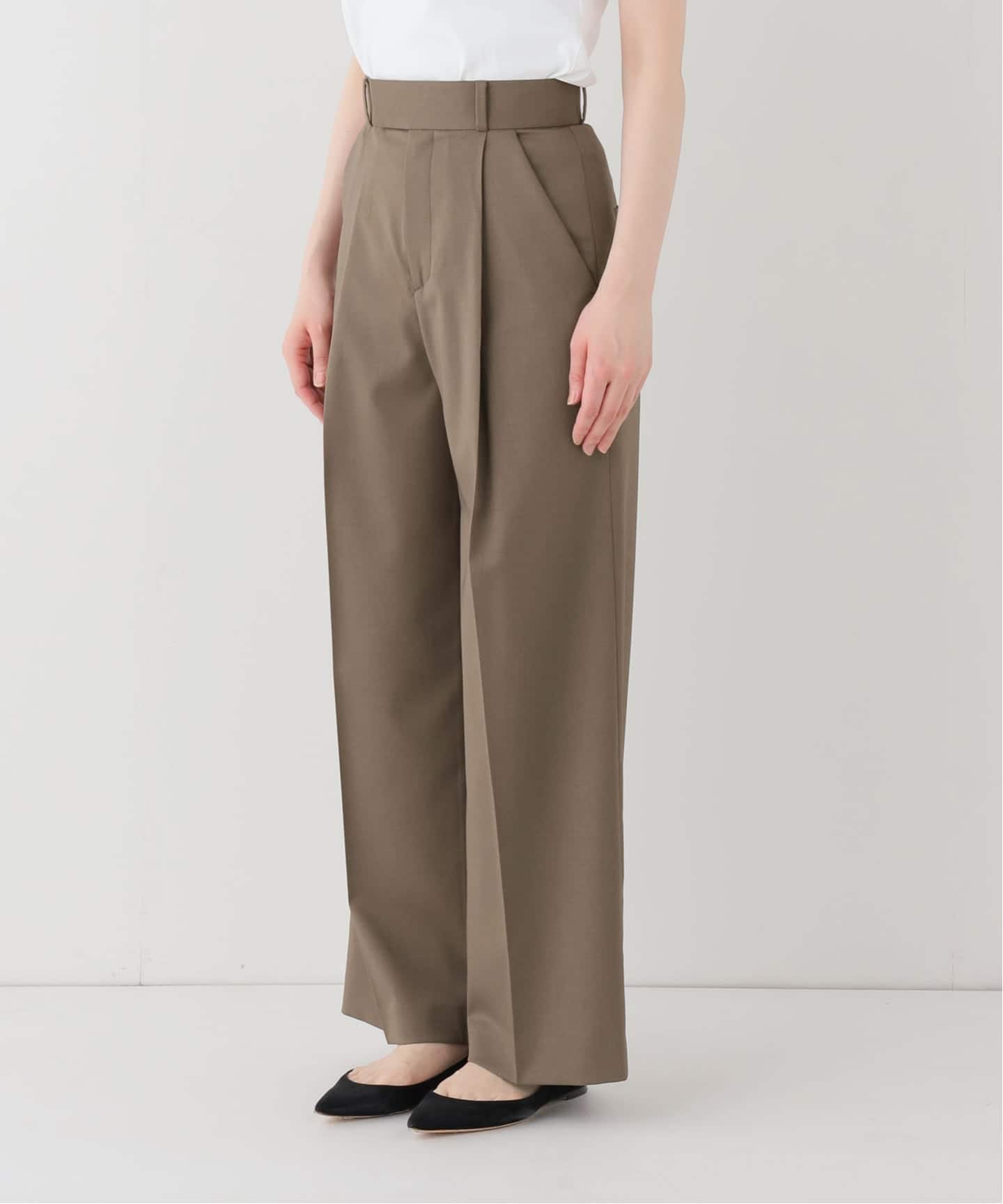 追加・セットアップ対応》エステルツイルストレッチスラックスパンツ